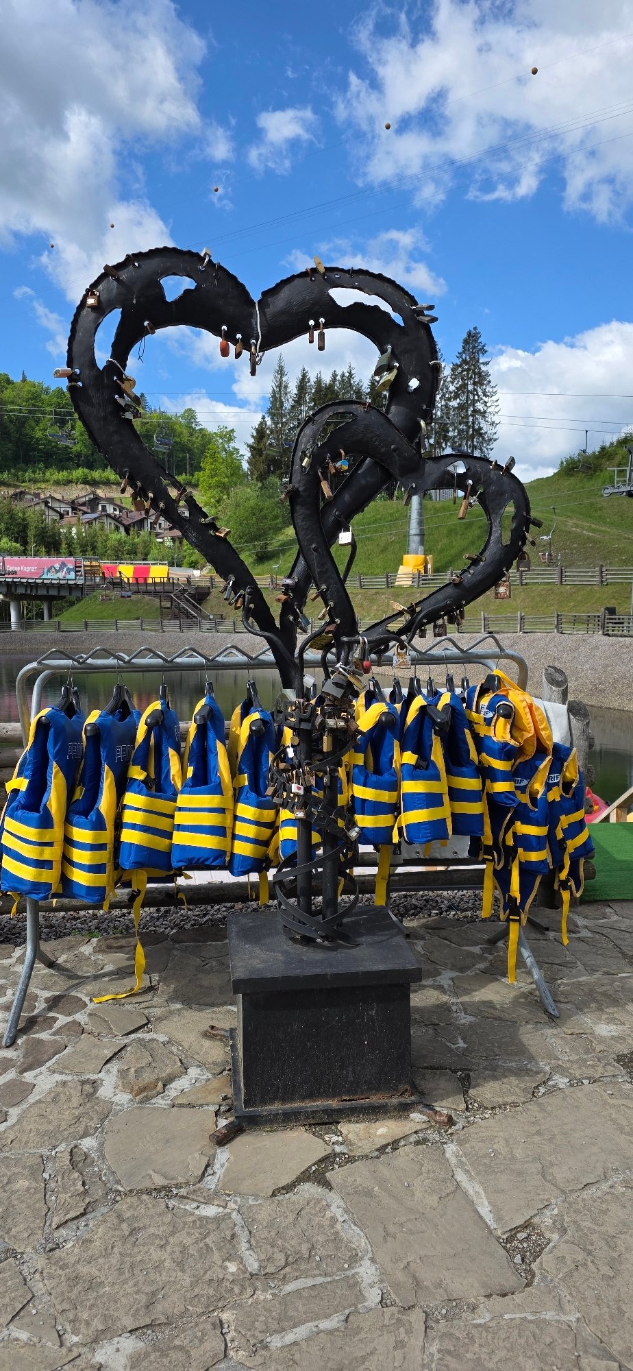 Tourist attractions documented in Polianytsia, Ukraine recreational area