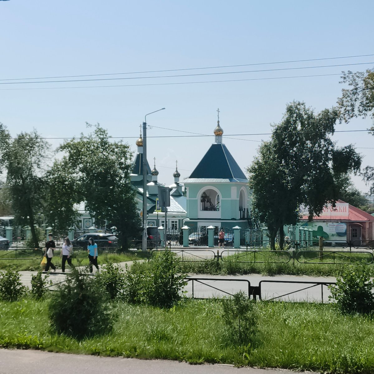 Lazy summer morning in Chaikovsky, church domes and all