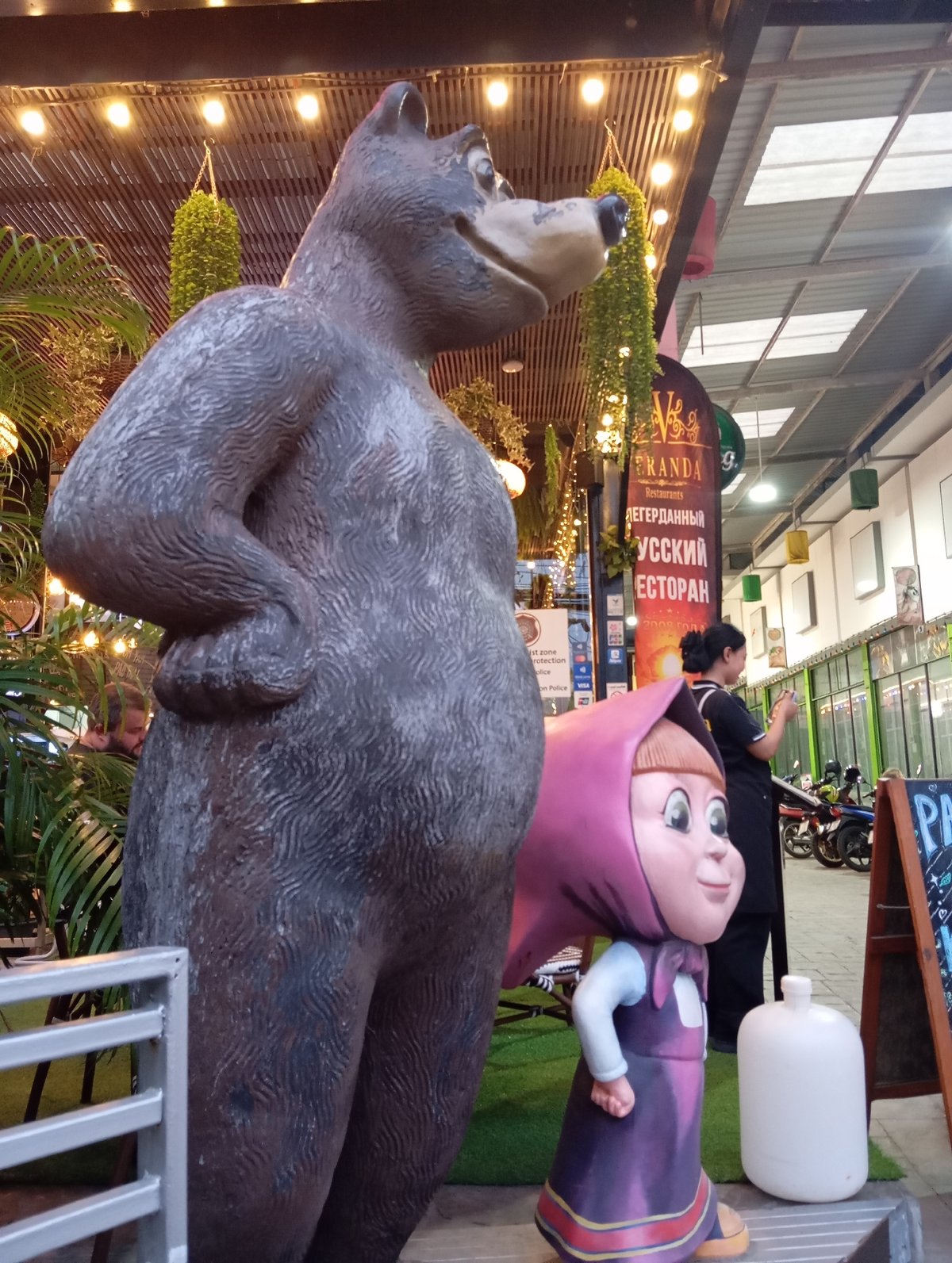 Karon's tourist strip at night: markets, currency exchanges, and street life
