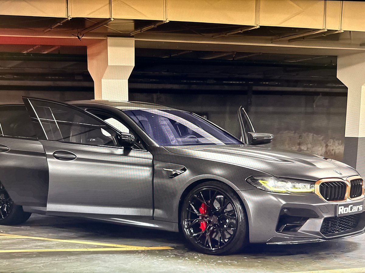BMW M5 CS spotted in Sofia parking garage