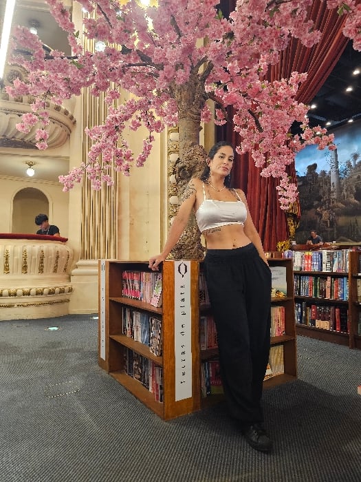 Tourists document Buenos Aires' famous converted theater bookstore