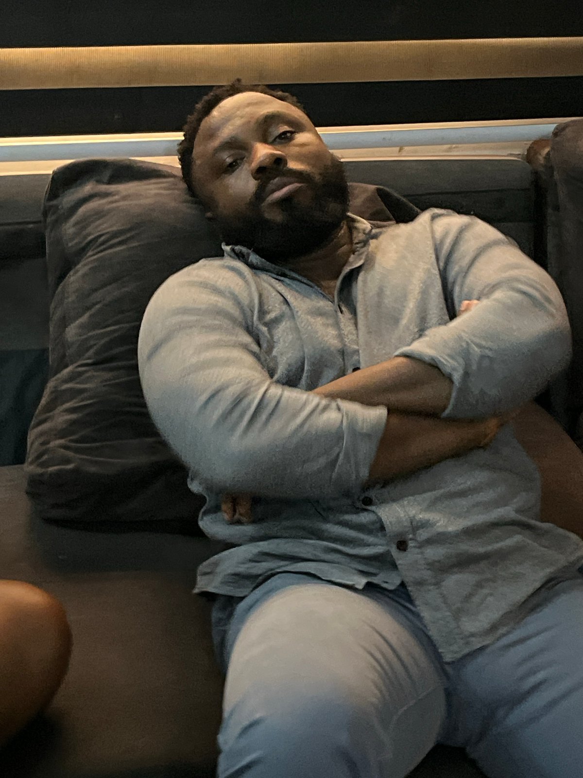 Laid-back afternoon hangout in an Abuja living room