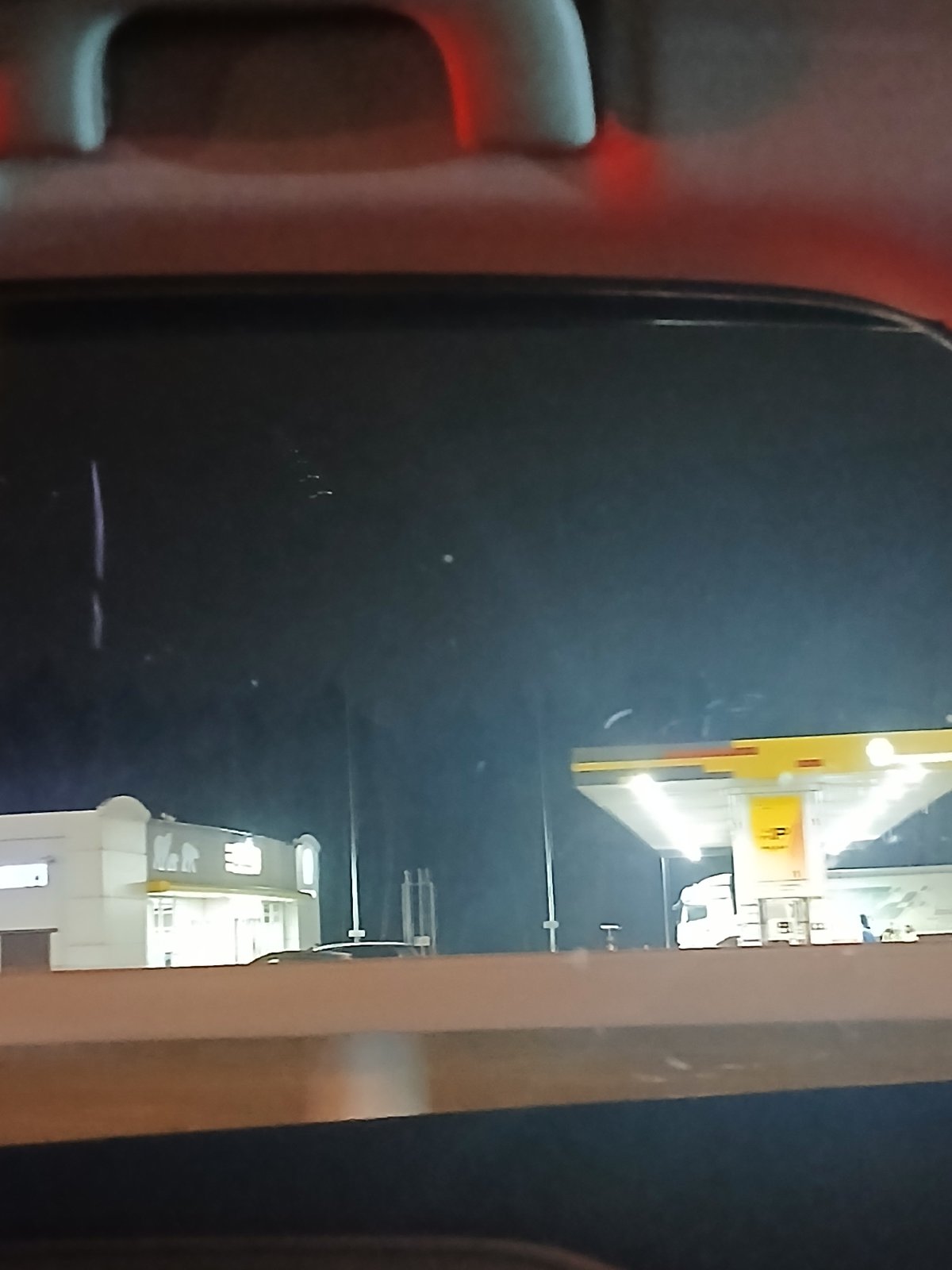 Nighttime highway traffic documented from multiple moving vehicles