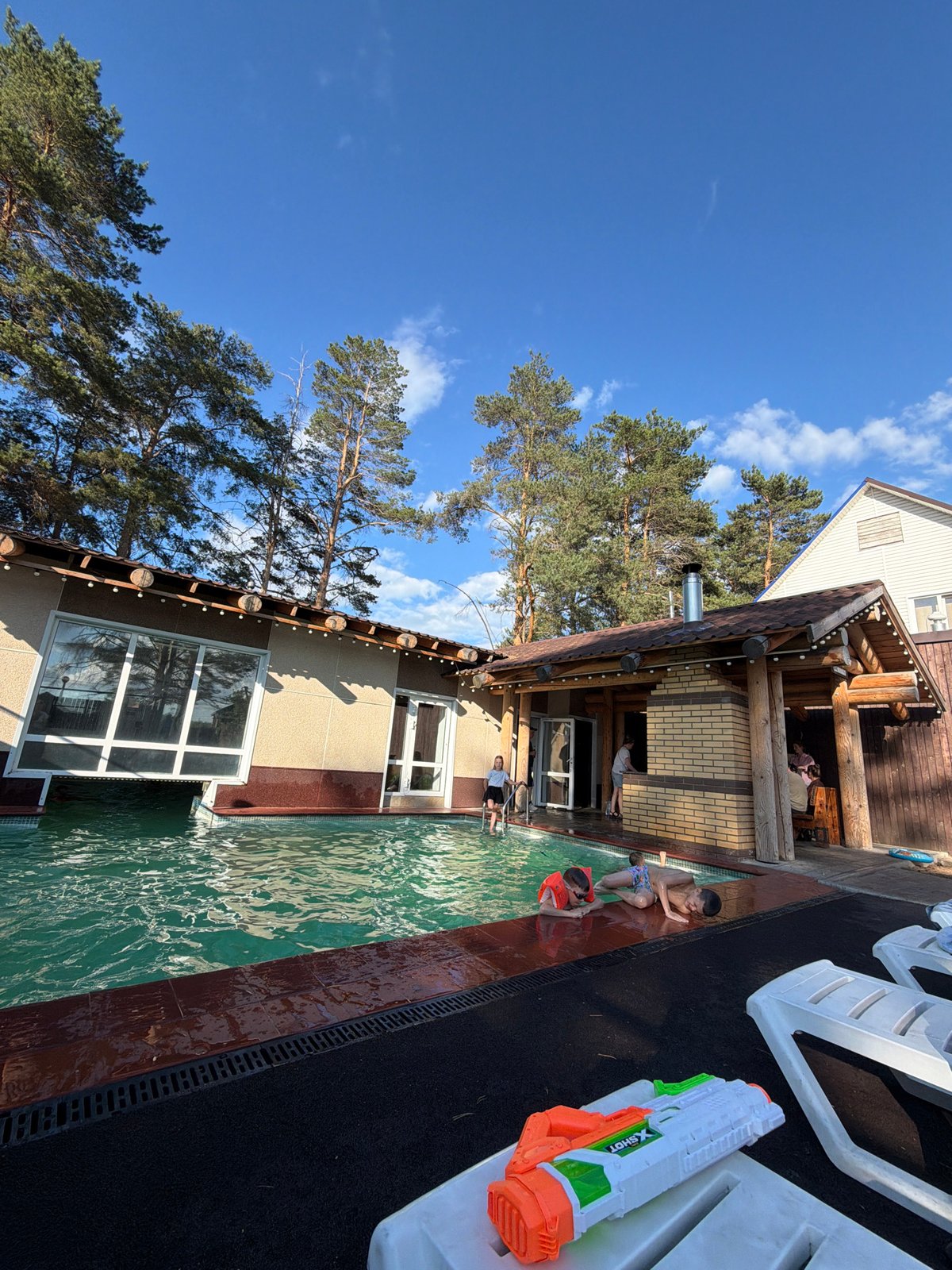 Summer pool day captured in Chaikovsky, Russia