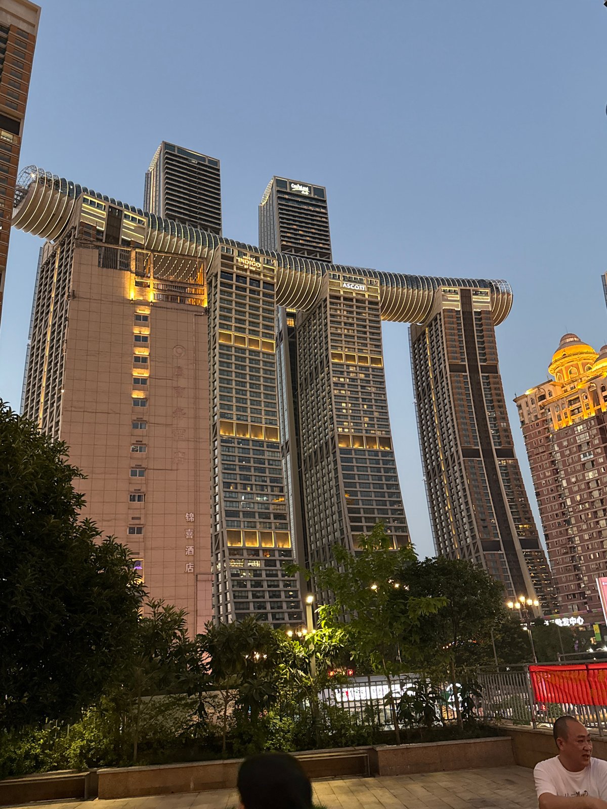 Chongqing's Yuzhong District at night: skyline and street life