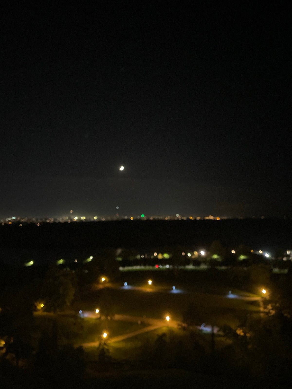 Nighttime views of Belgrade captured from multiple vantage points