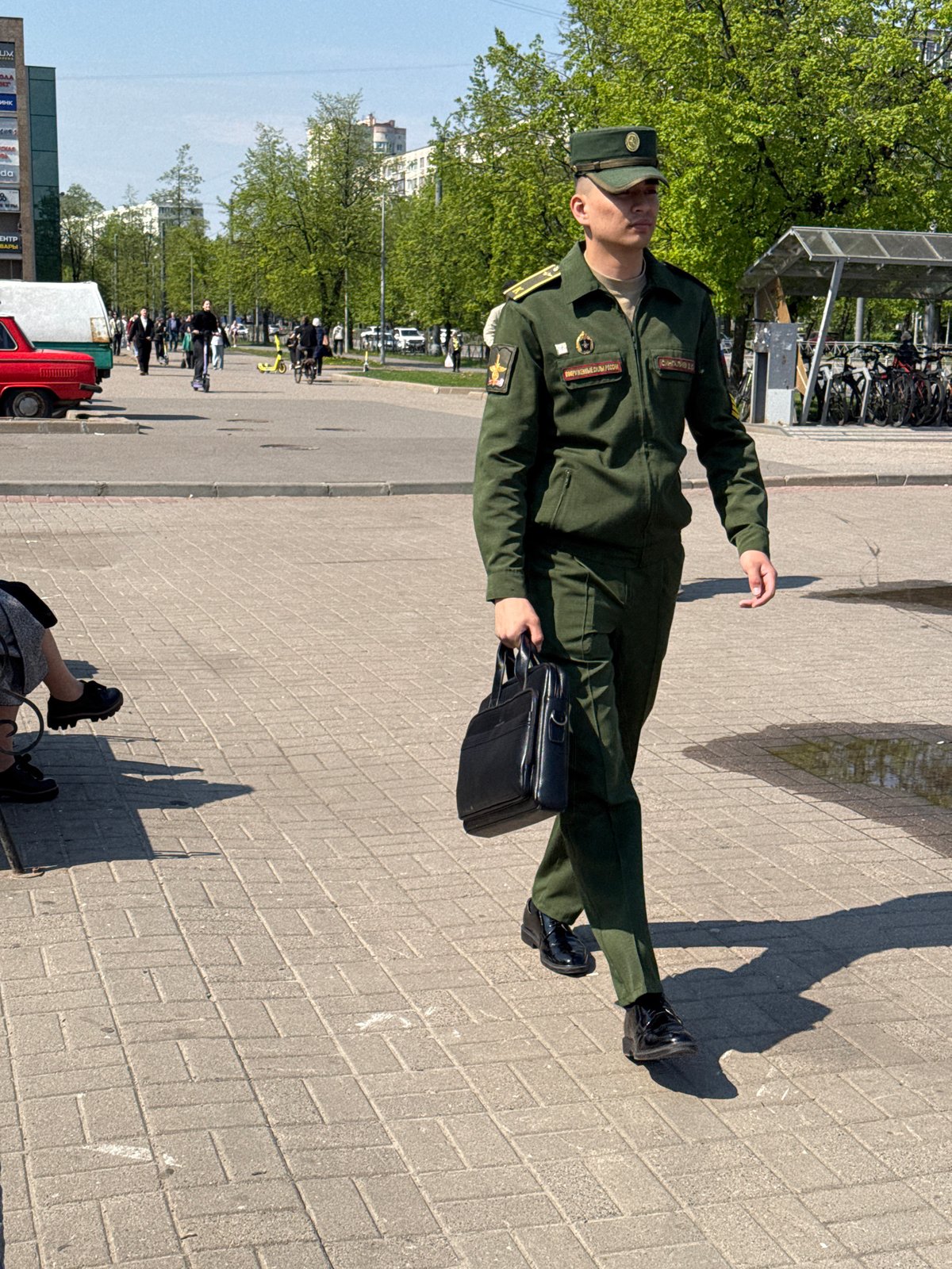Morning life documented across Saint Petersburg locations