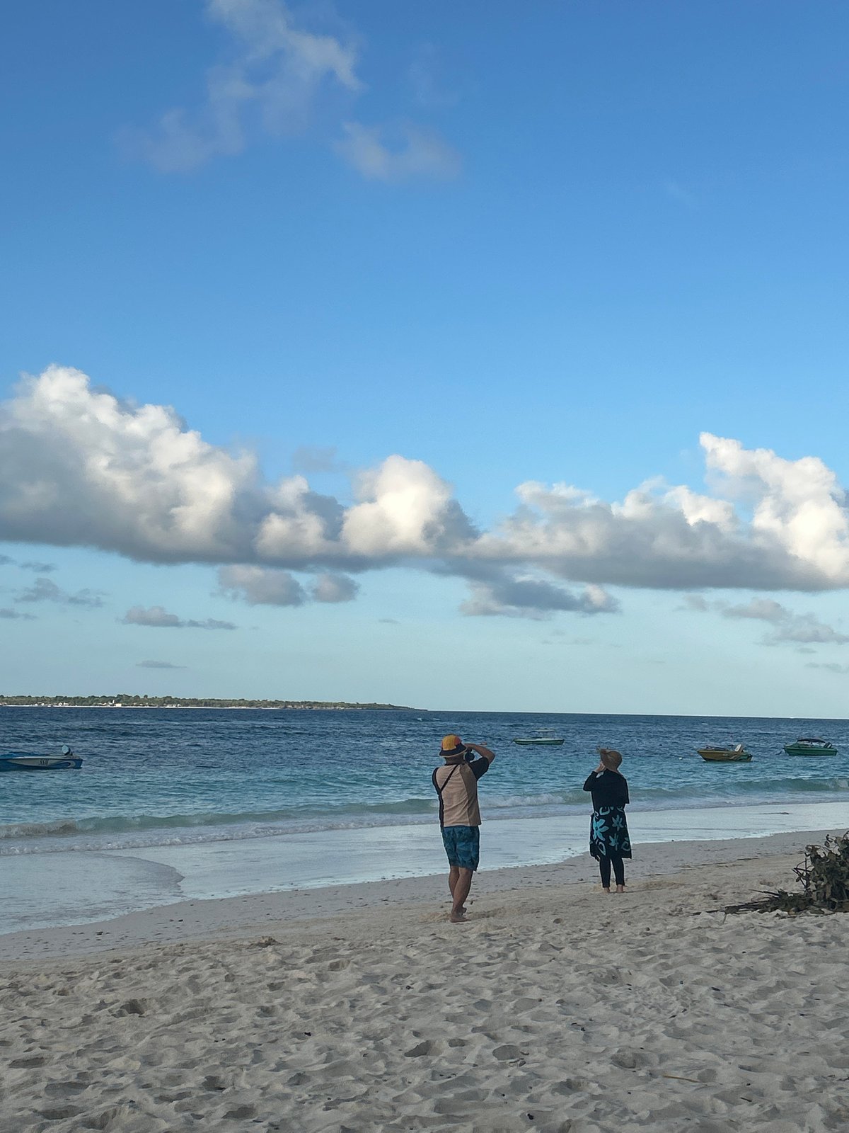 Sunset beach hangout on the shores of Ara, Indonesia