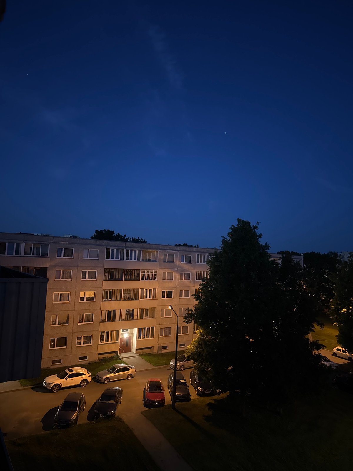 Tallinn resident captures quiet neighborhood during summer evening hours