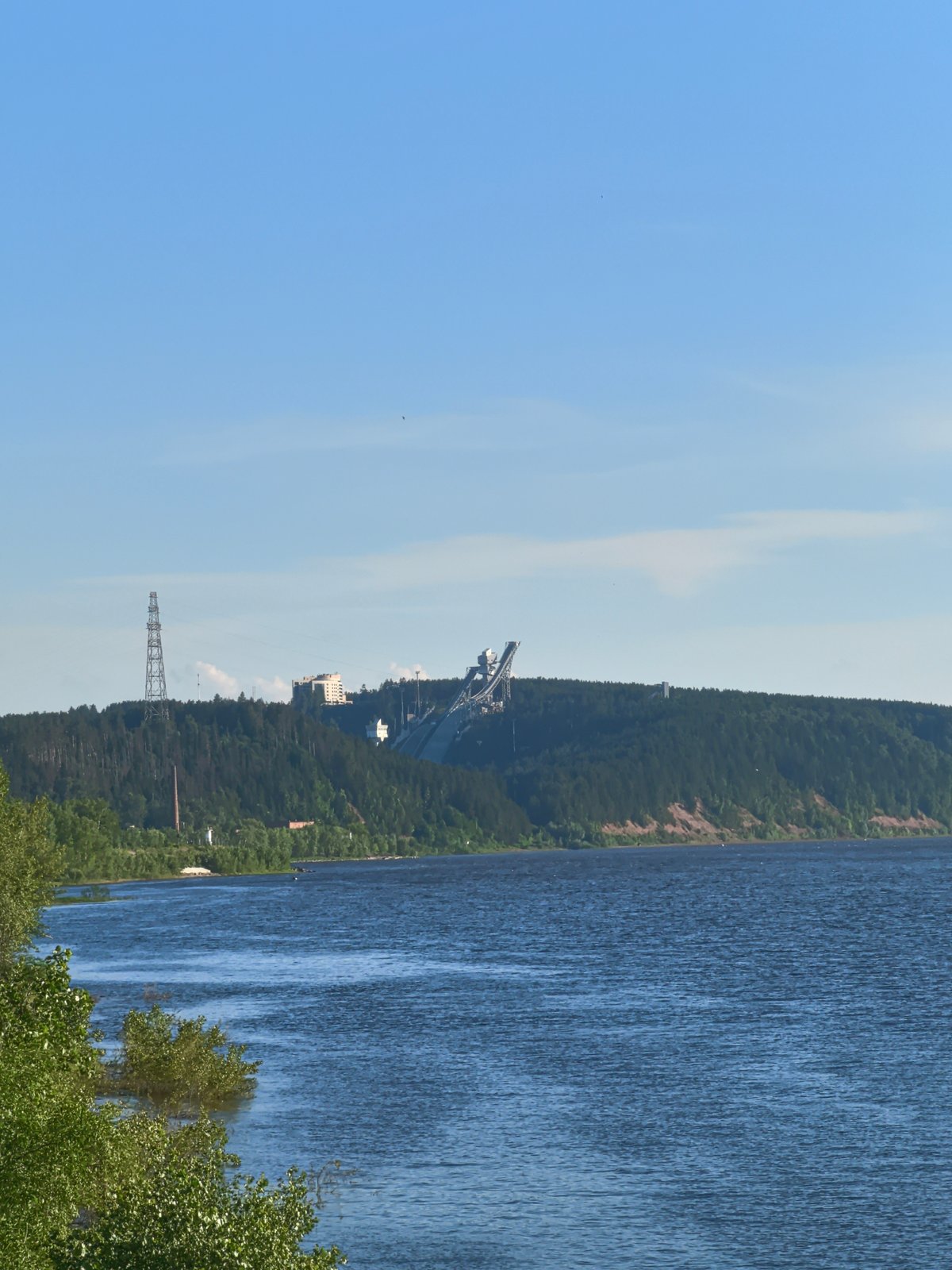 Summer day on the Volga: picnic, pool, and riverside views