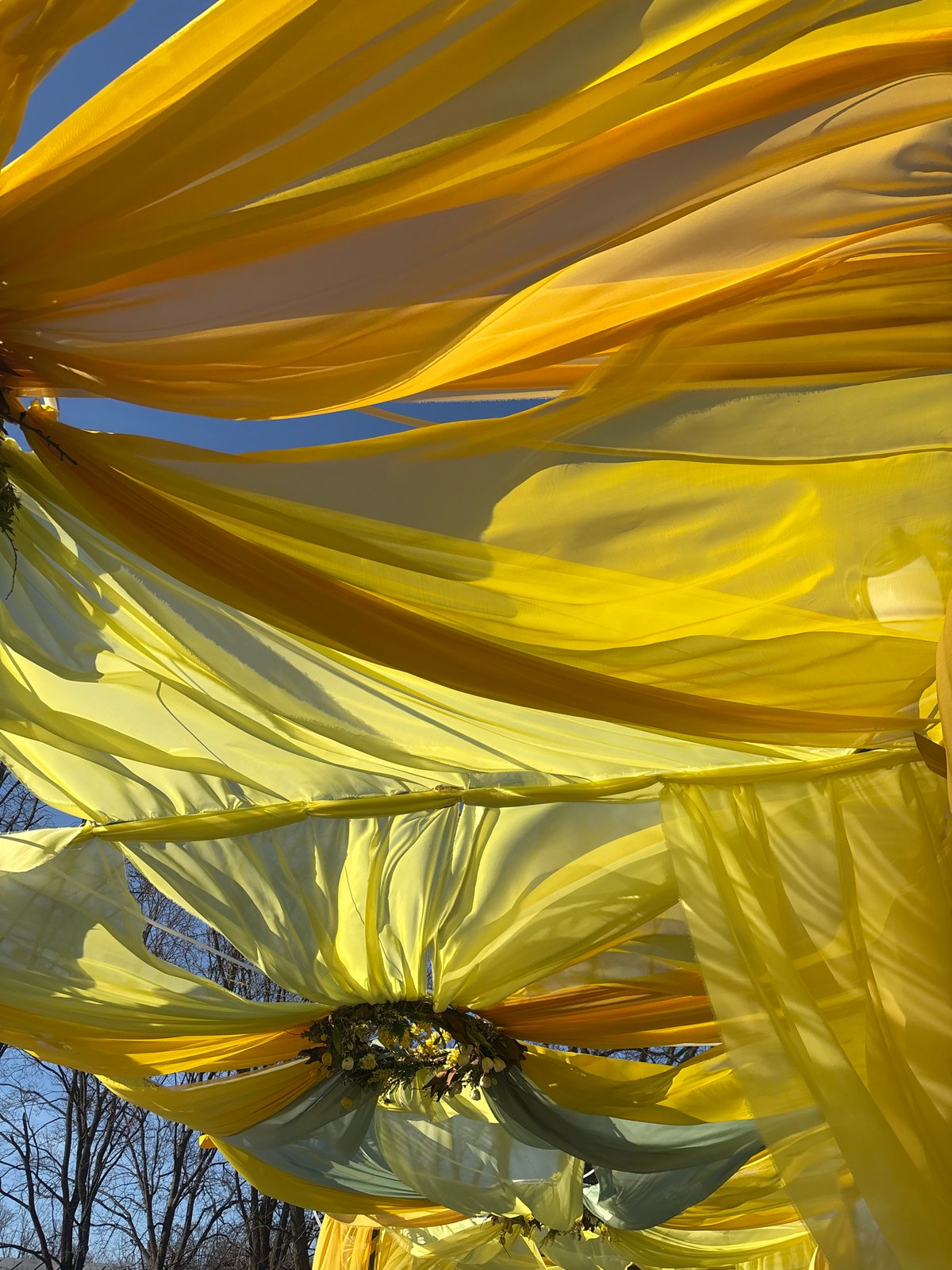 Memorial displays and spring gatherings observed in Kharkiv park