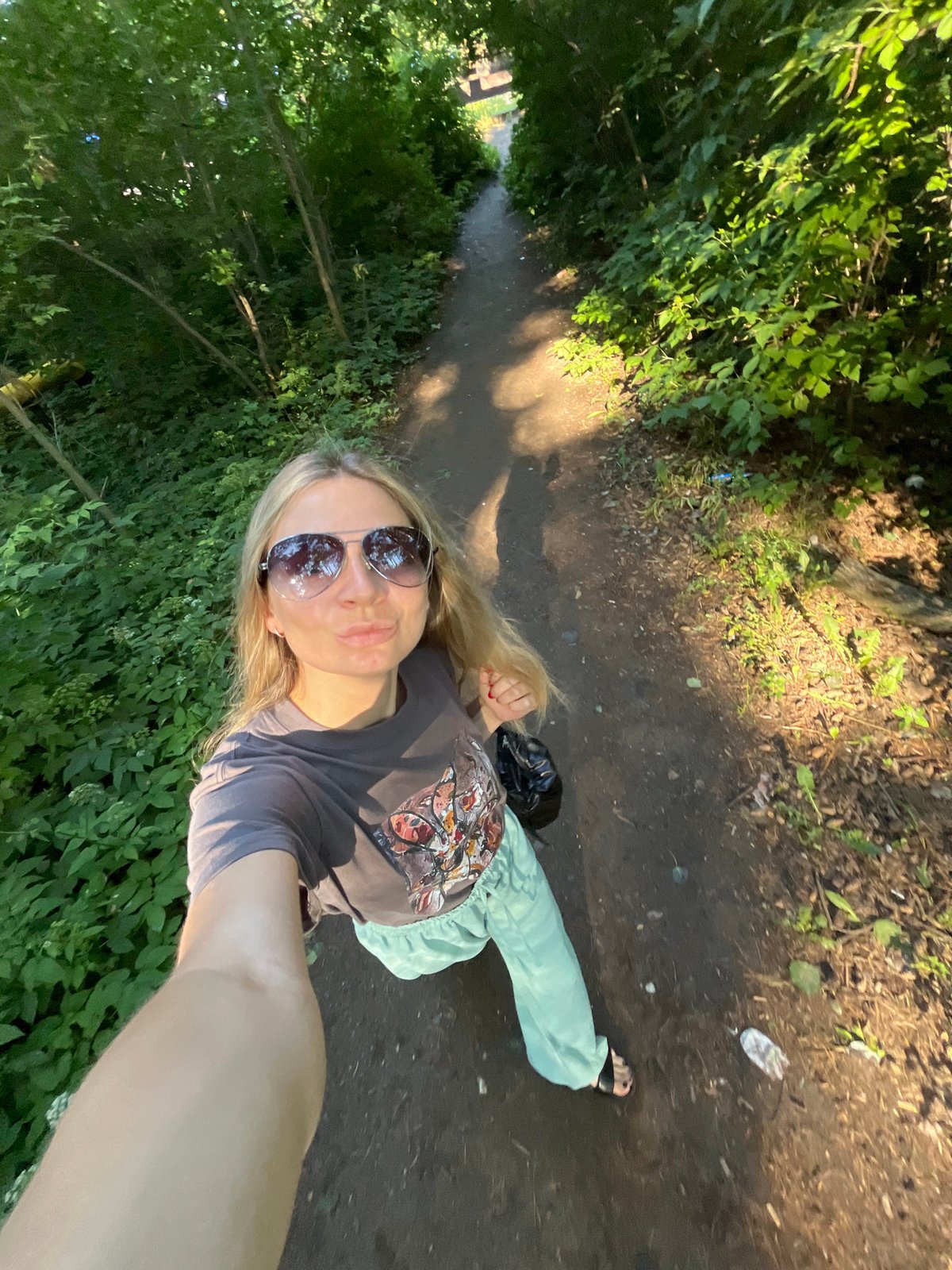 Cycling and trail walking along Chaikovsky's waterfront paths