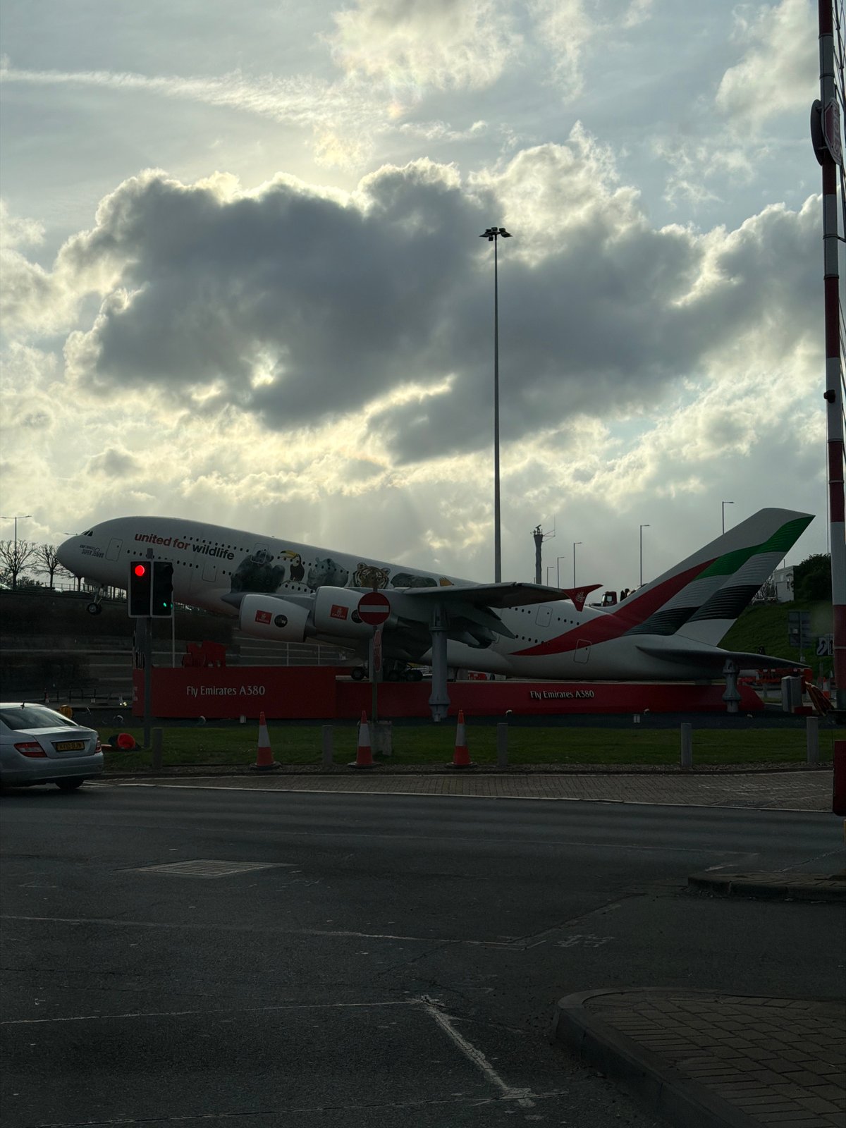 Emirates A380 with wildlife conservation livery spotted near London