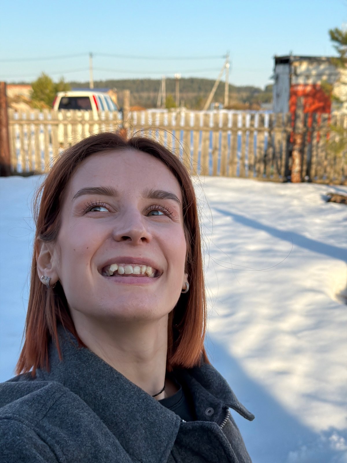 Woman documents daily life with dog in Chaikovsky, Russia