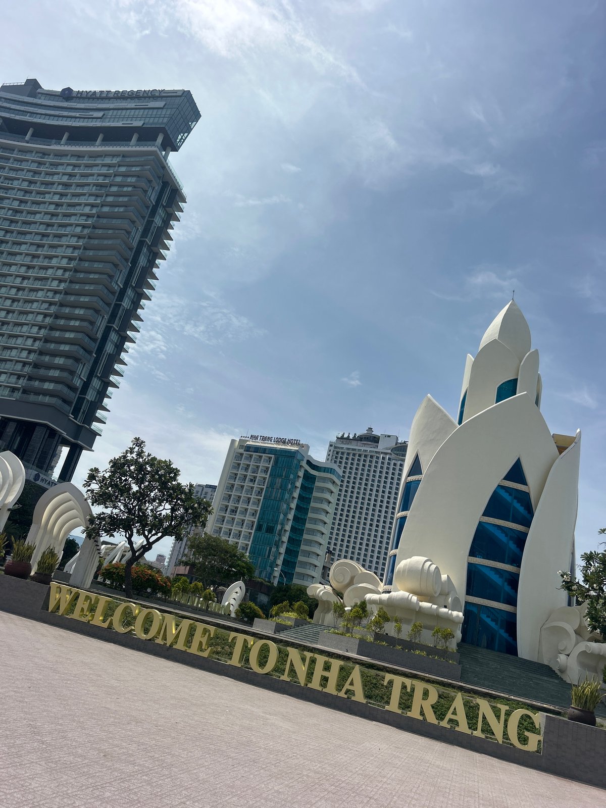 Morning documentation of Nha Trang architectural landmarks and park features