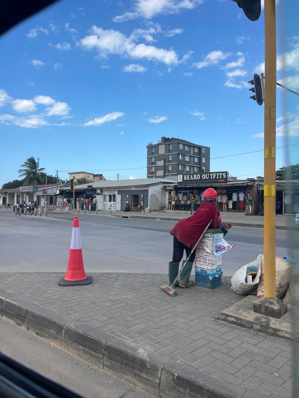 Typical street scene captured in Dar es Salaam, Tanzania