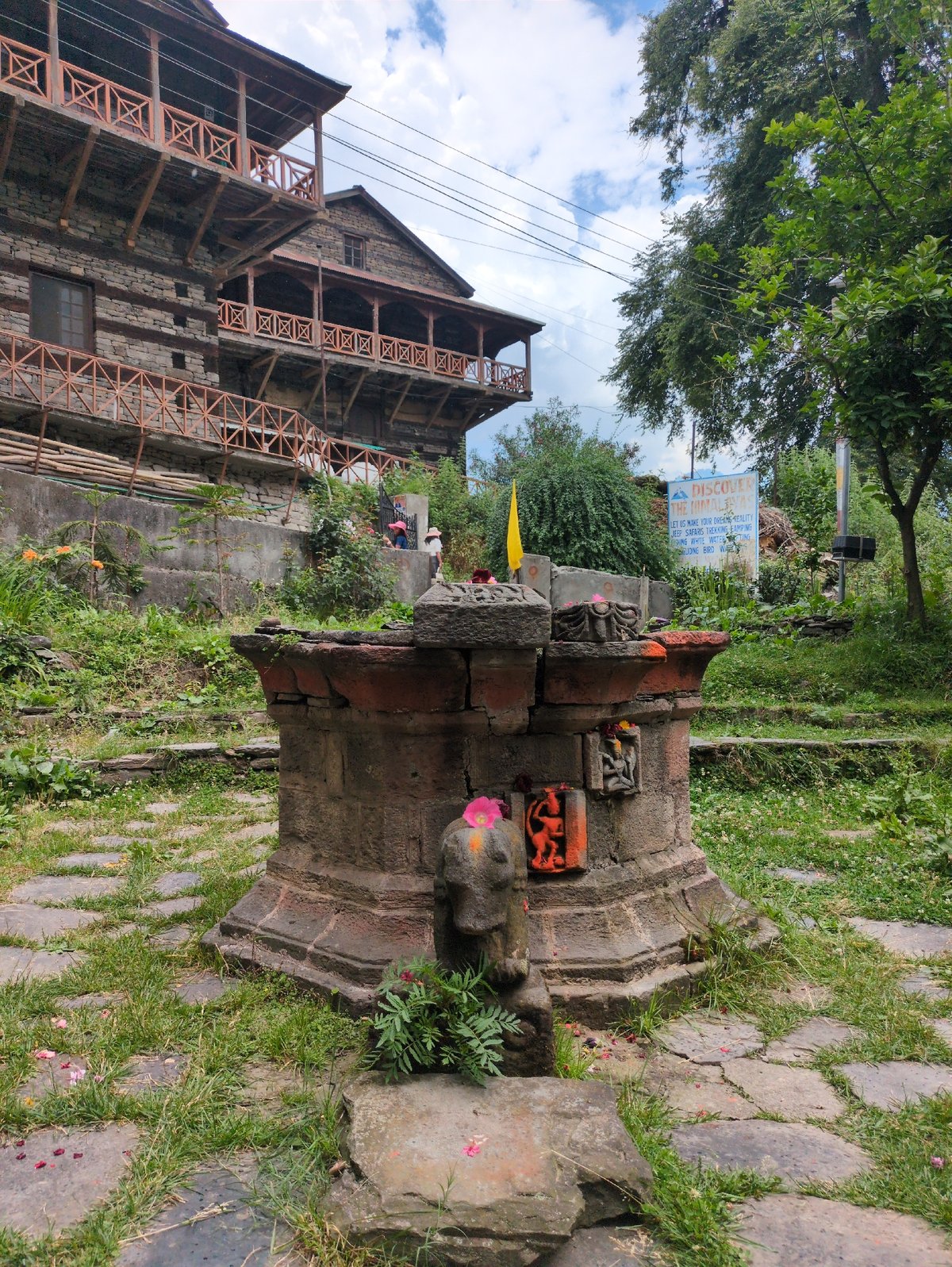 Traditional procession winds through Naggar's temple streets