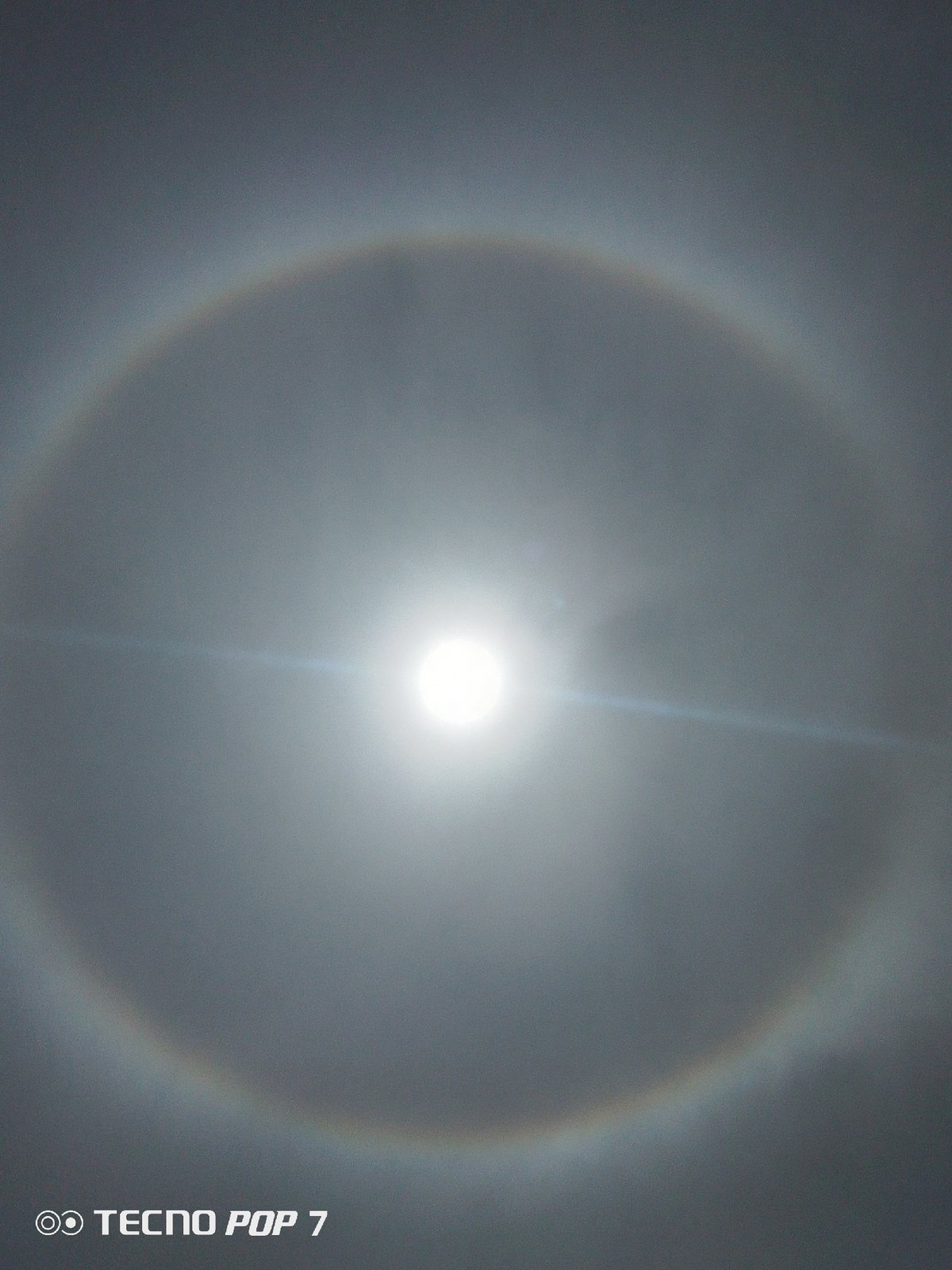 Solar halo observed in Pedro González, Venezuela