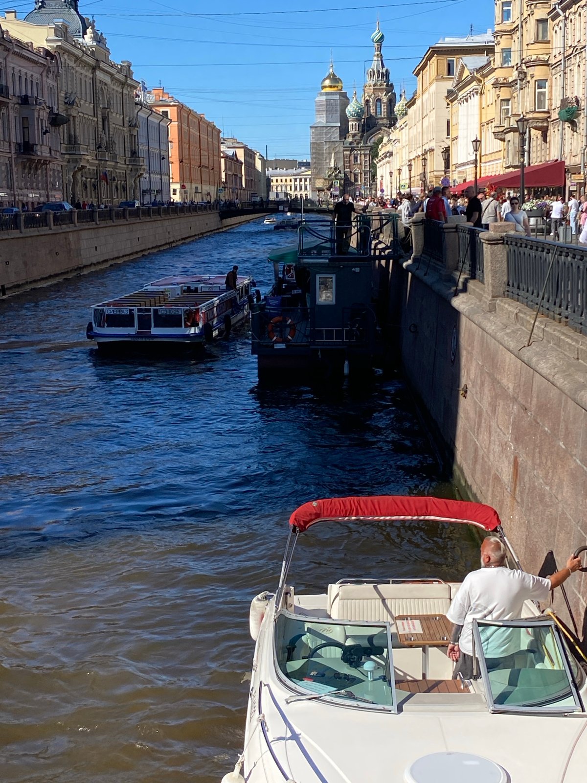Sunny afternoon across Saint Petersburg's historic center