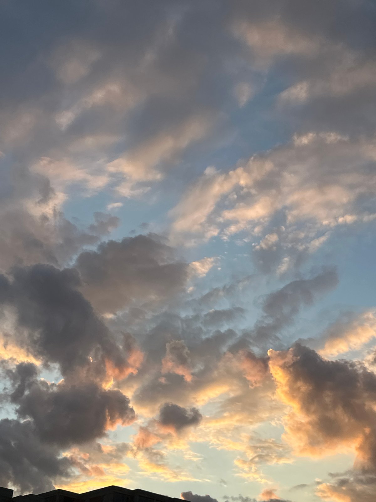 Dramatic summer sunset skies over central Sofia streets