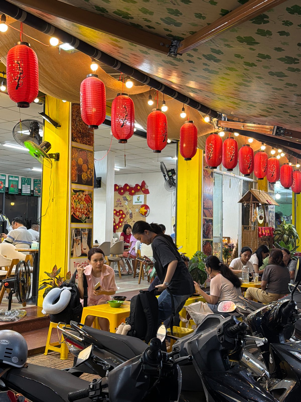 Nha Trang's street food and nightlife scene, mid-evening