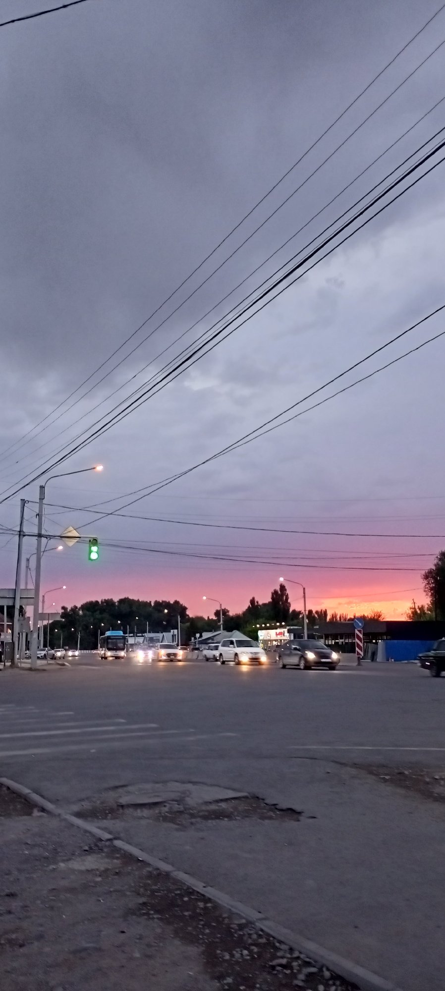 Sokuluk at golden hour: streets, monuments, and a dramatic sky
