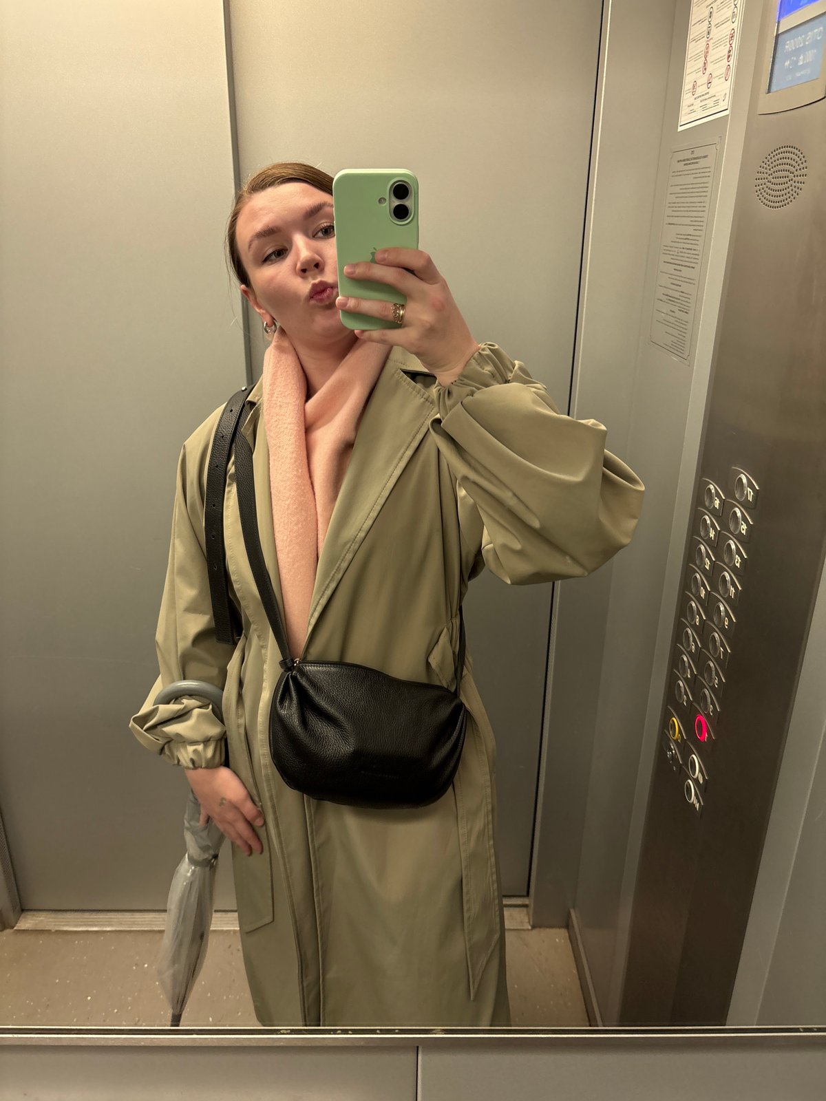 Woman takes late-night selfies around Izhevsk, Russia