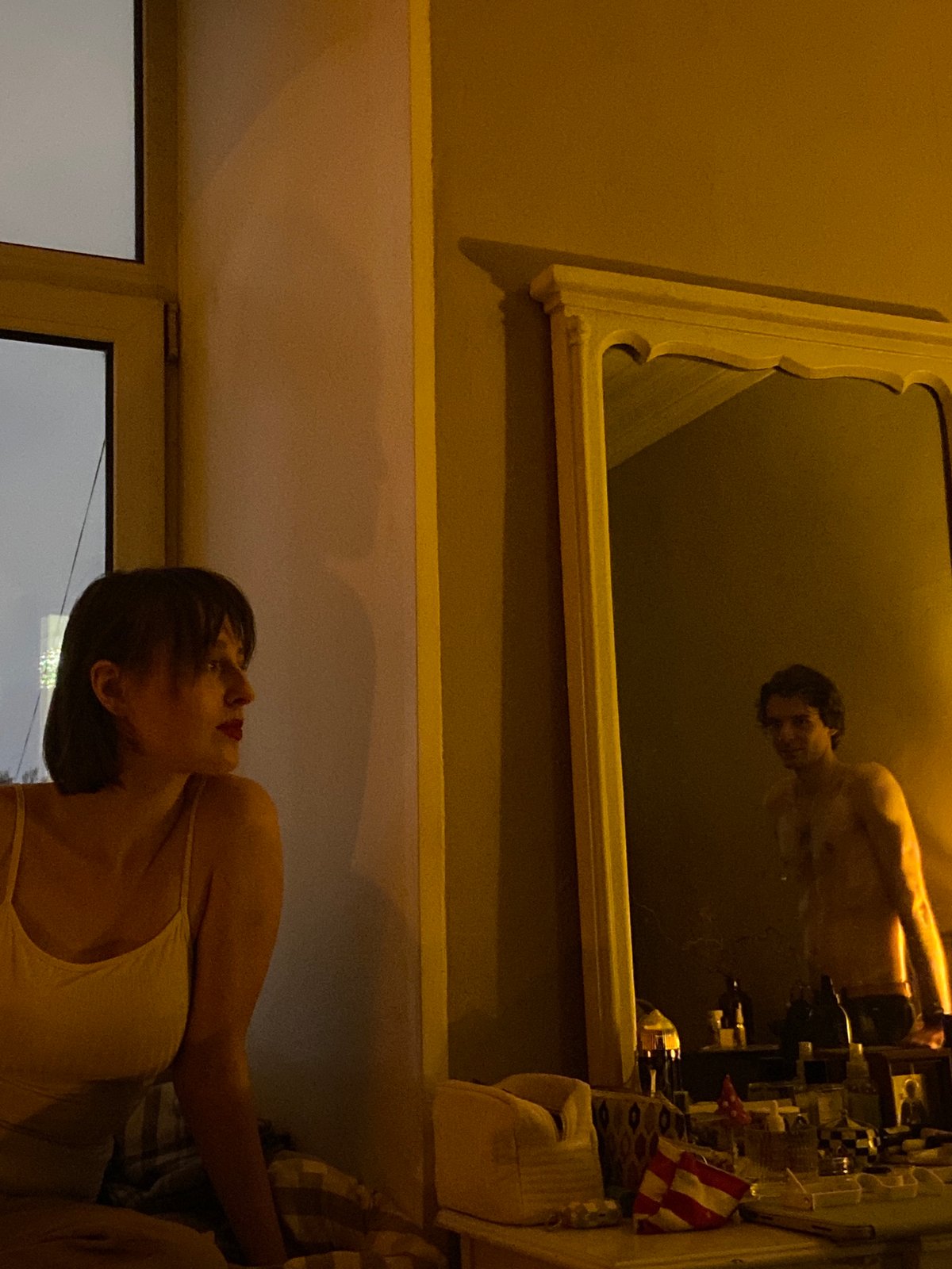 Private indoor moment documented in Moscow dwelling