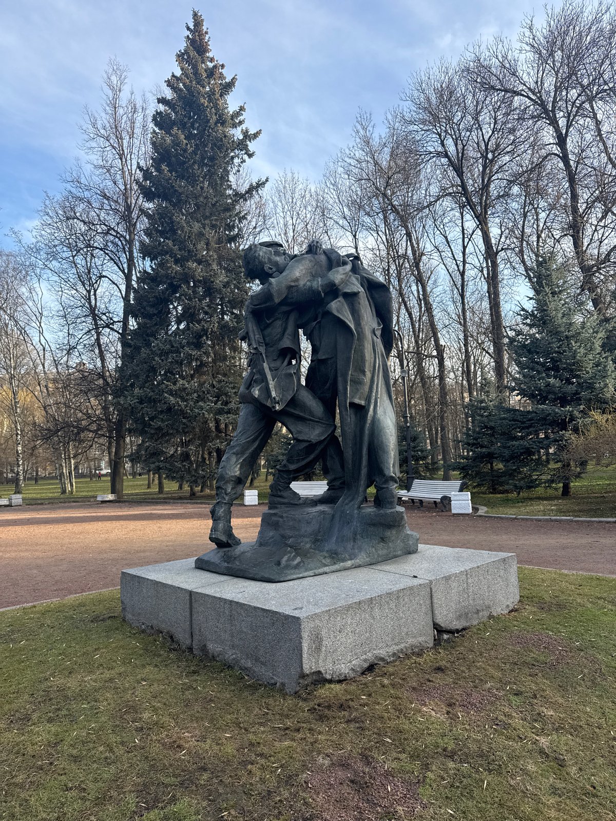 Grieving Mother monument documented in Saint Petersburg