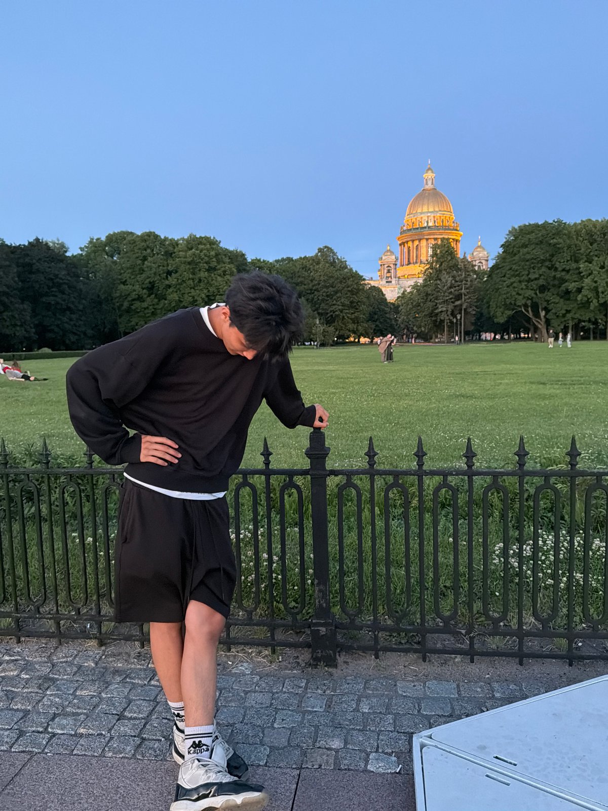 Evening hangout near St. Isaac's Cathedral, Saint Petersburg