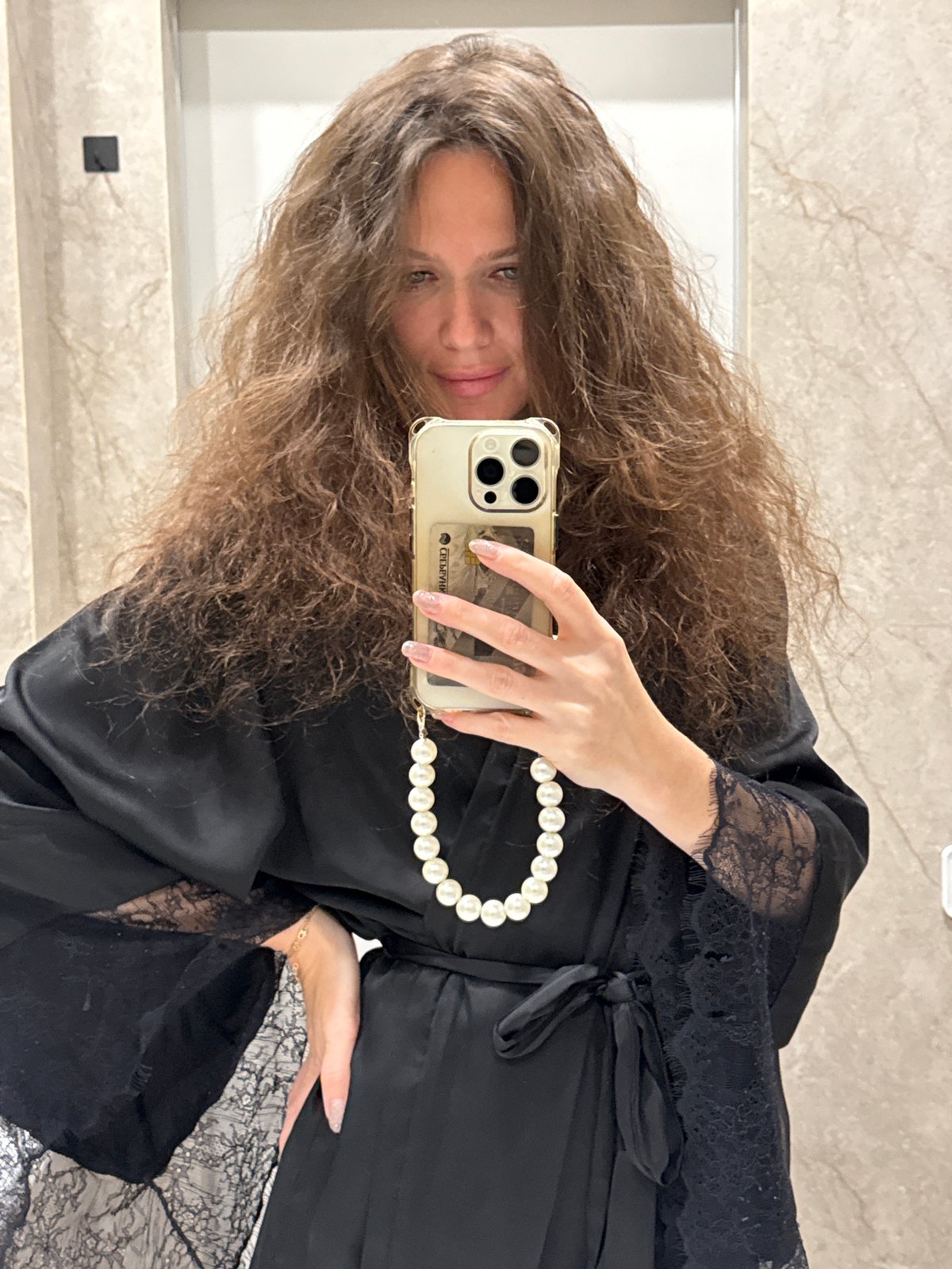 Moscow woman documents evening selfies and cityscape views
