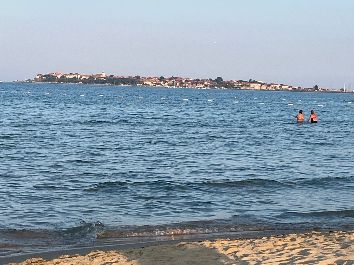 Lazy afternoon on the Black Sea shore in Nesebar