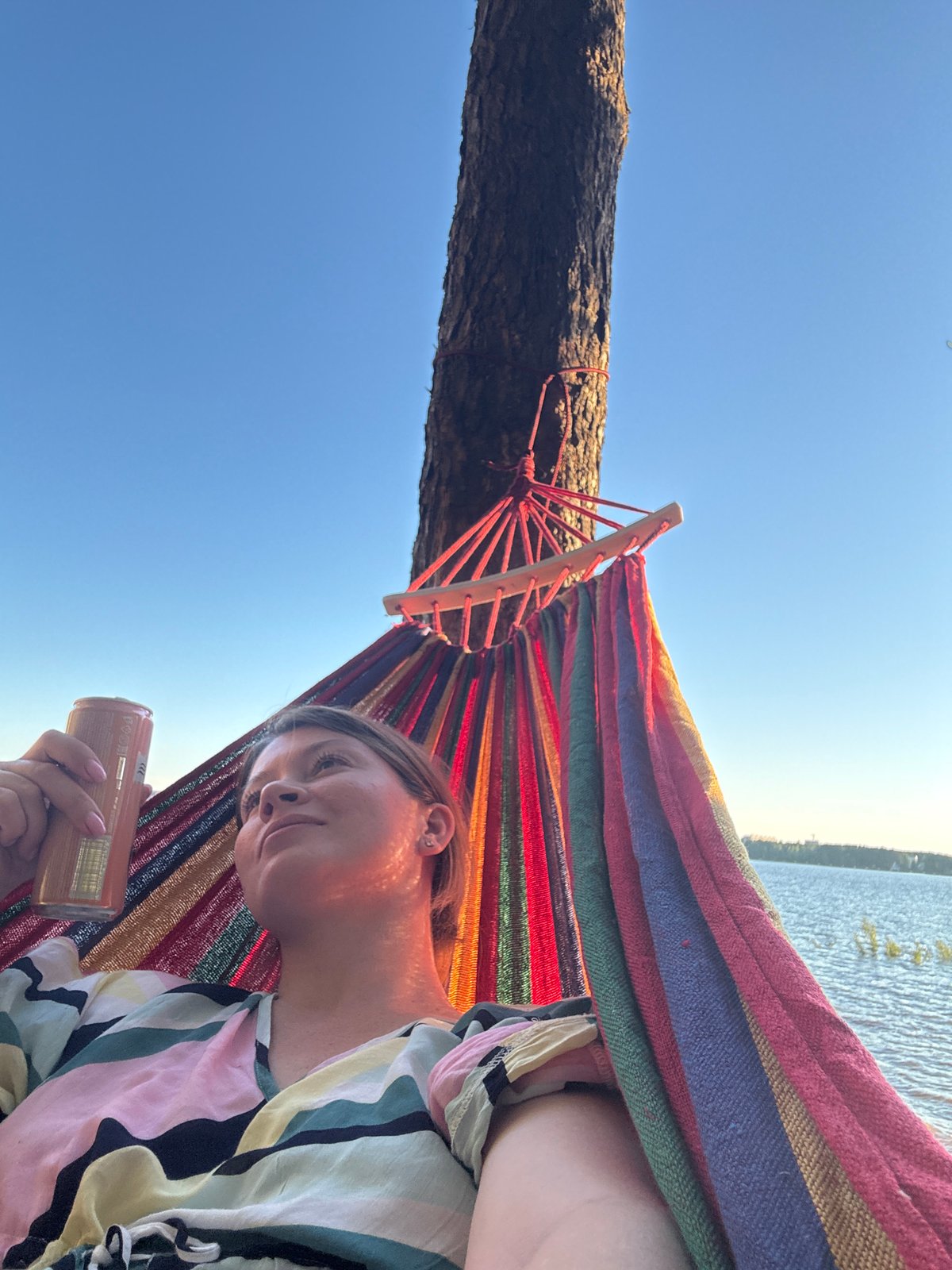 Riverside campout on the Kama River at golden hour