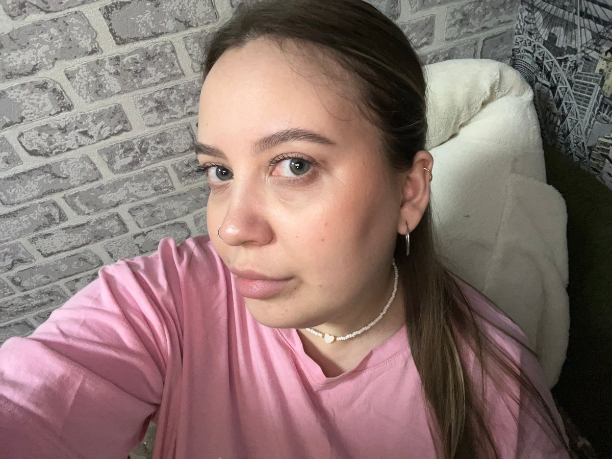 Woman documents evening routine in Russian village home