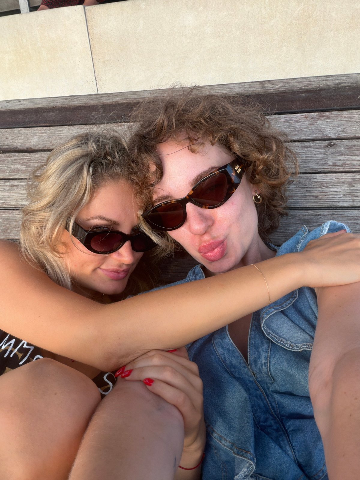 Lazy afternoon on a Tel Aviv beach deck