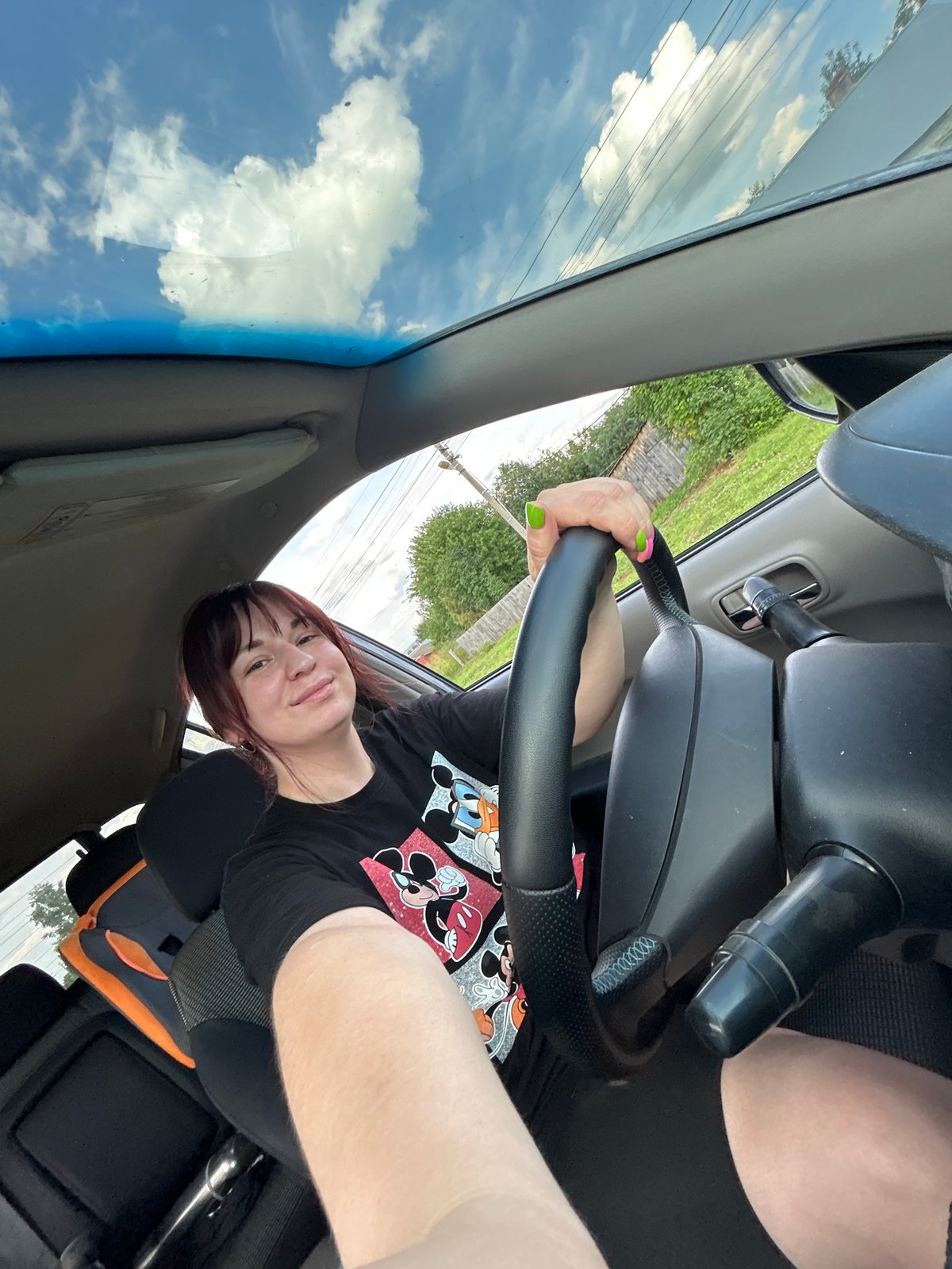 Selfies and wildflower fields on a rural July morning in Fokino