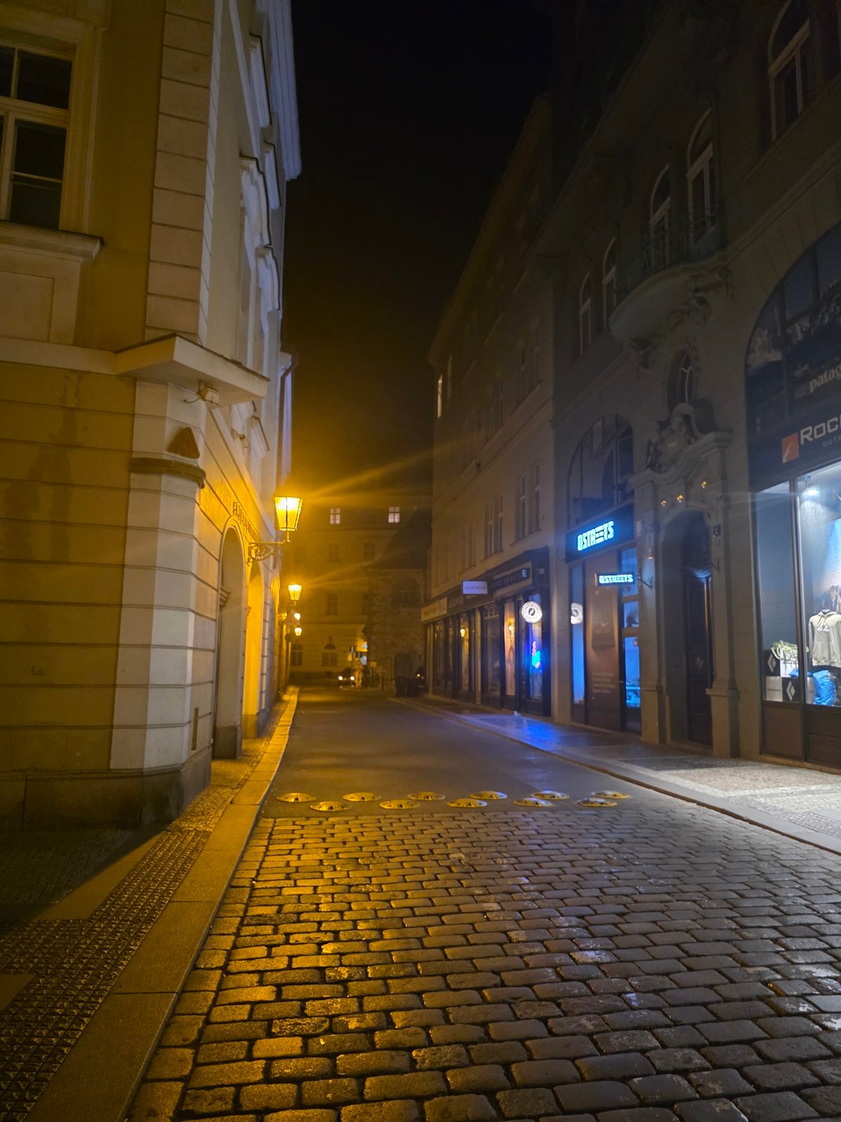 Nighttime urban scenes documented across multiple city locations