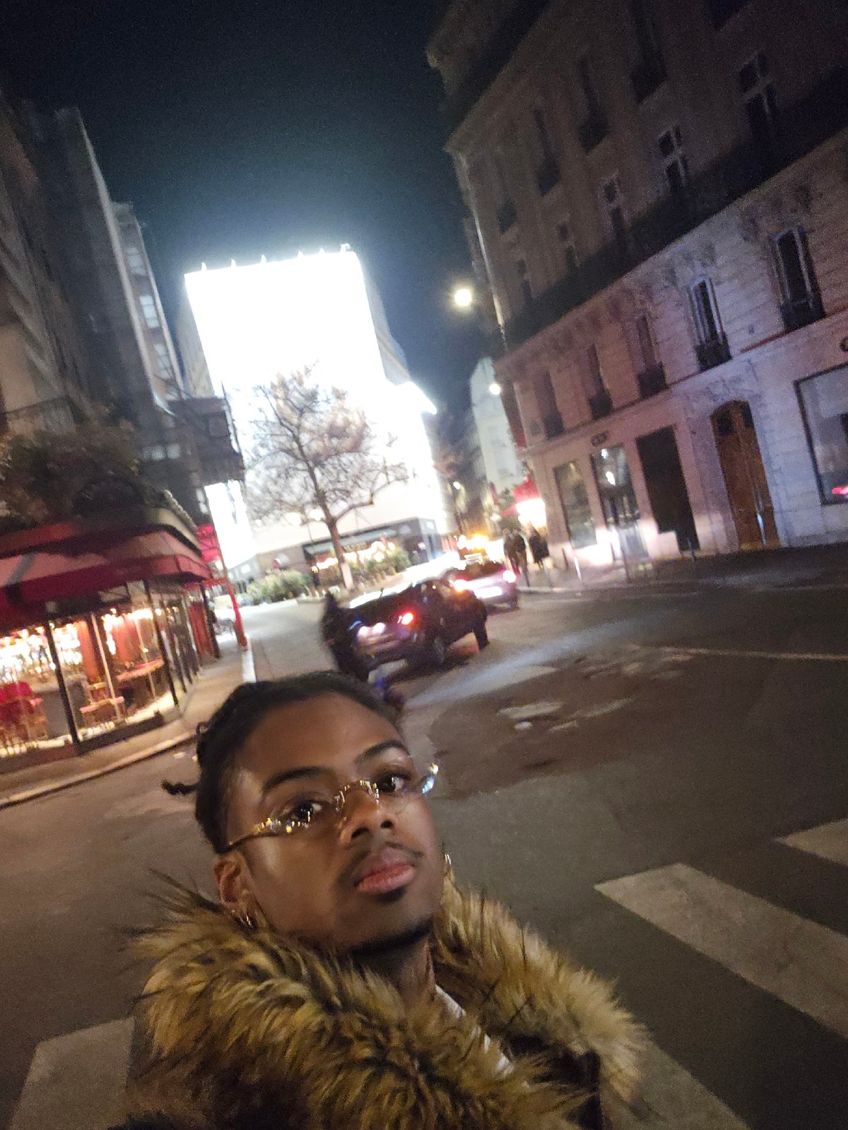 Late night scenes captured across central Paris streets