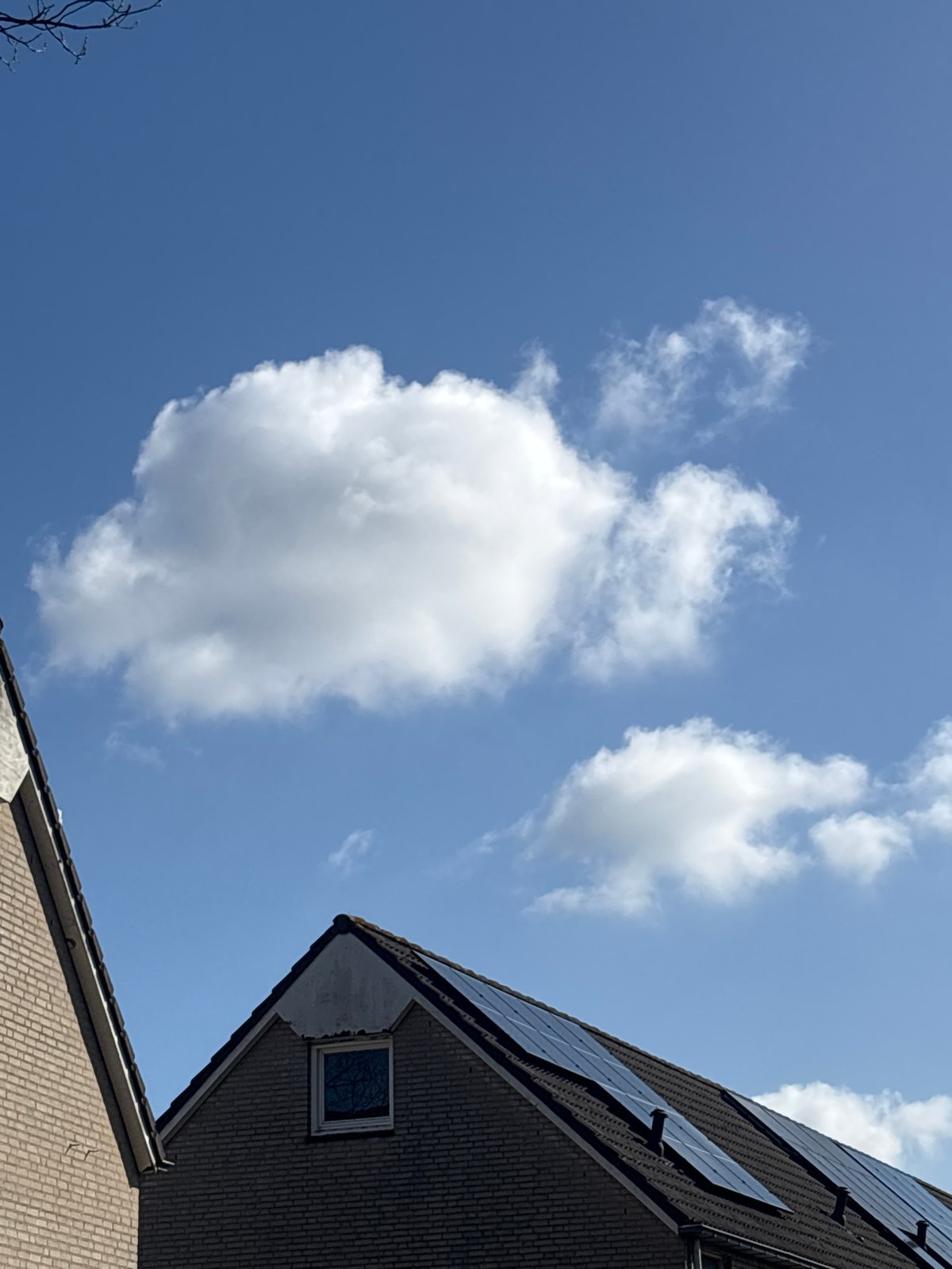 Solar panels visible on residential rooftops in Helmond