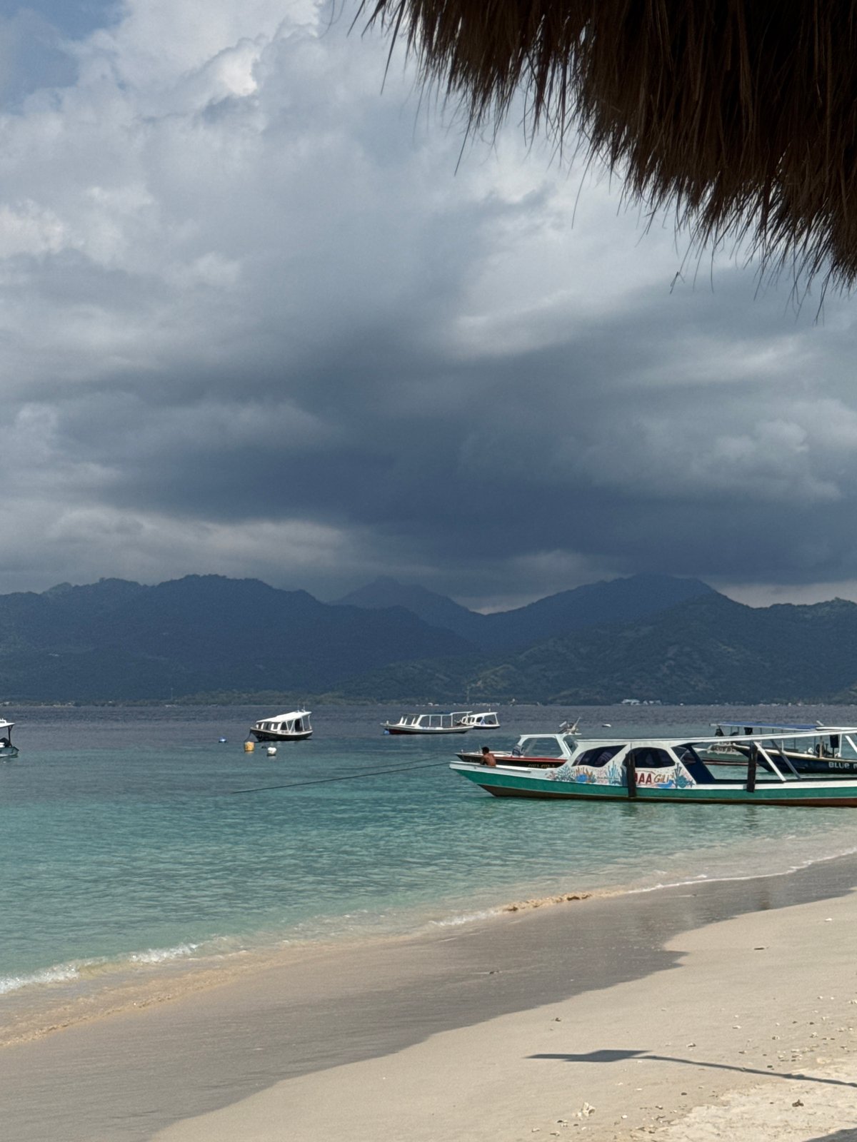 Morning boat trip documented near Indonesian tropical beach