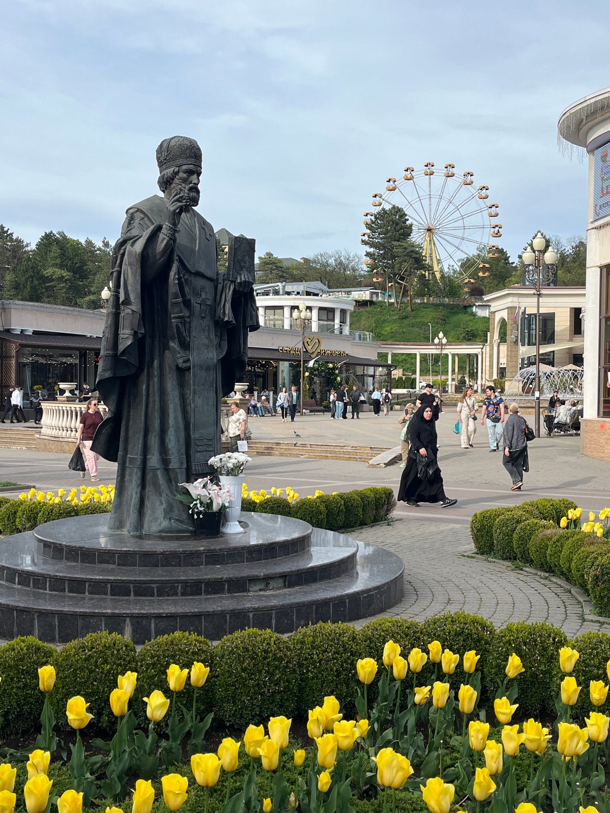 Spring day scenes documented around Kislovodsk, Russia