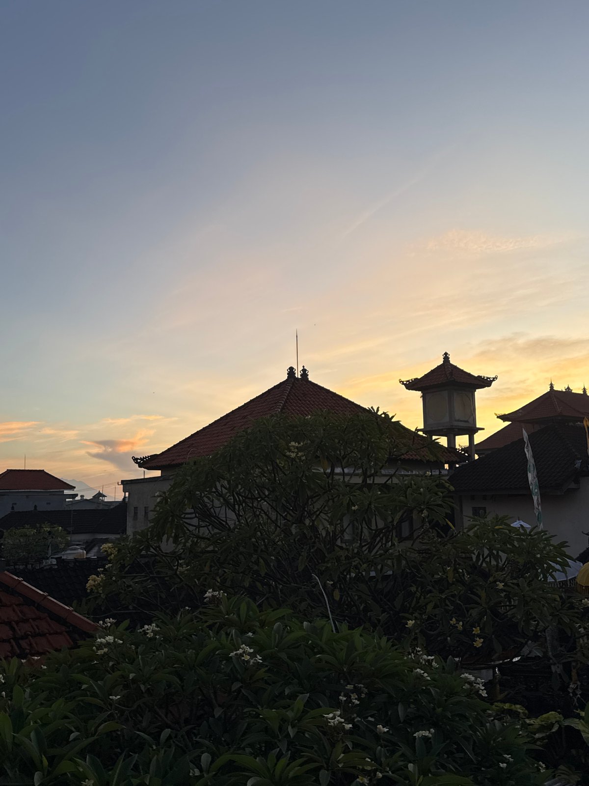 Traditional Balinese architecture documented in Kuta, Indonesia
