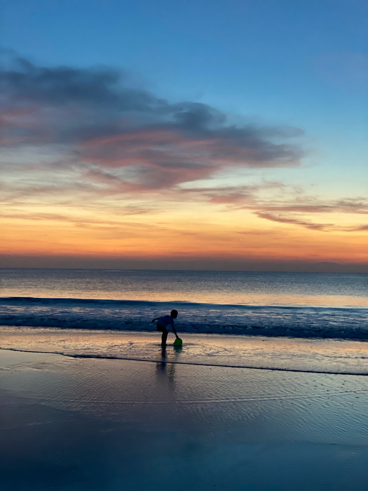 Sunset beach activities and dining captured in Kuta Selatan