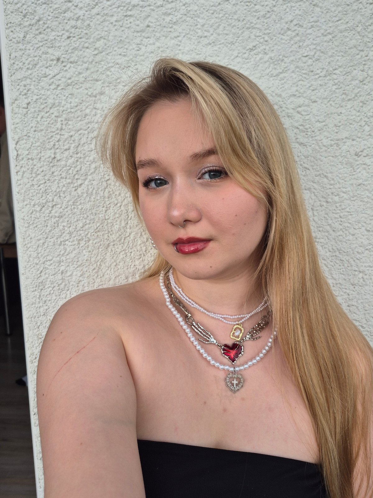 Woman photographed in multiple poses during afternoon in Izhevsk