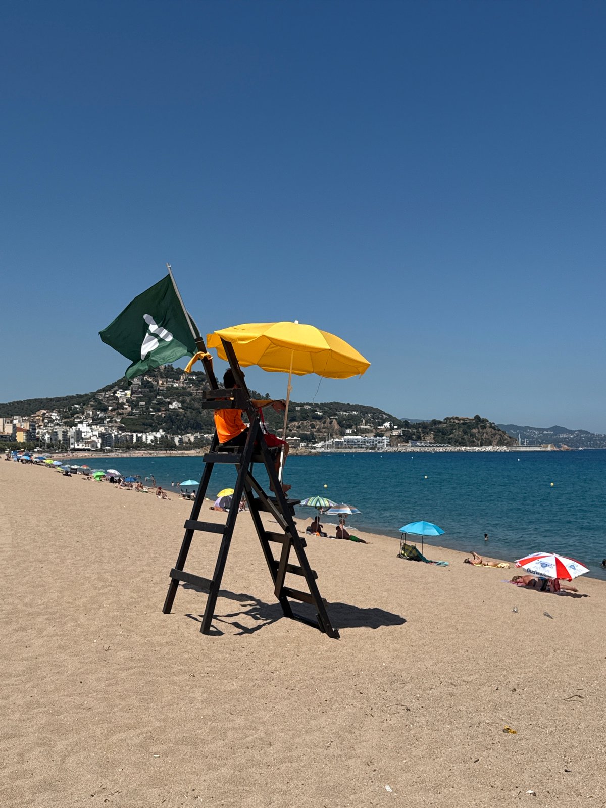 Summer afternoon snapshots from Blanes' beachfront and streets