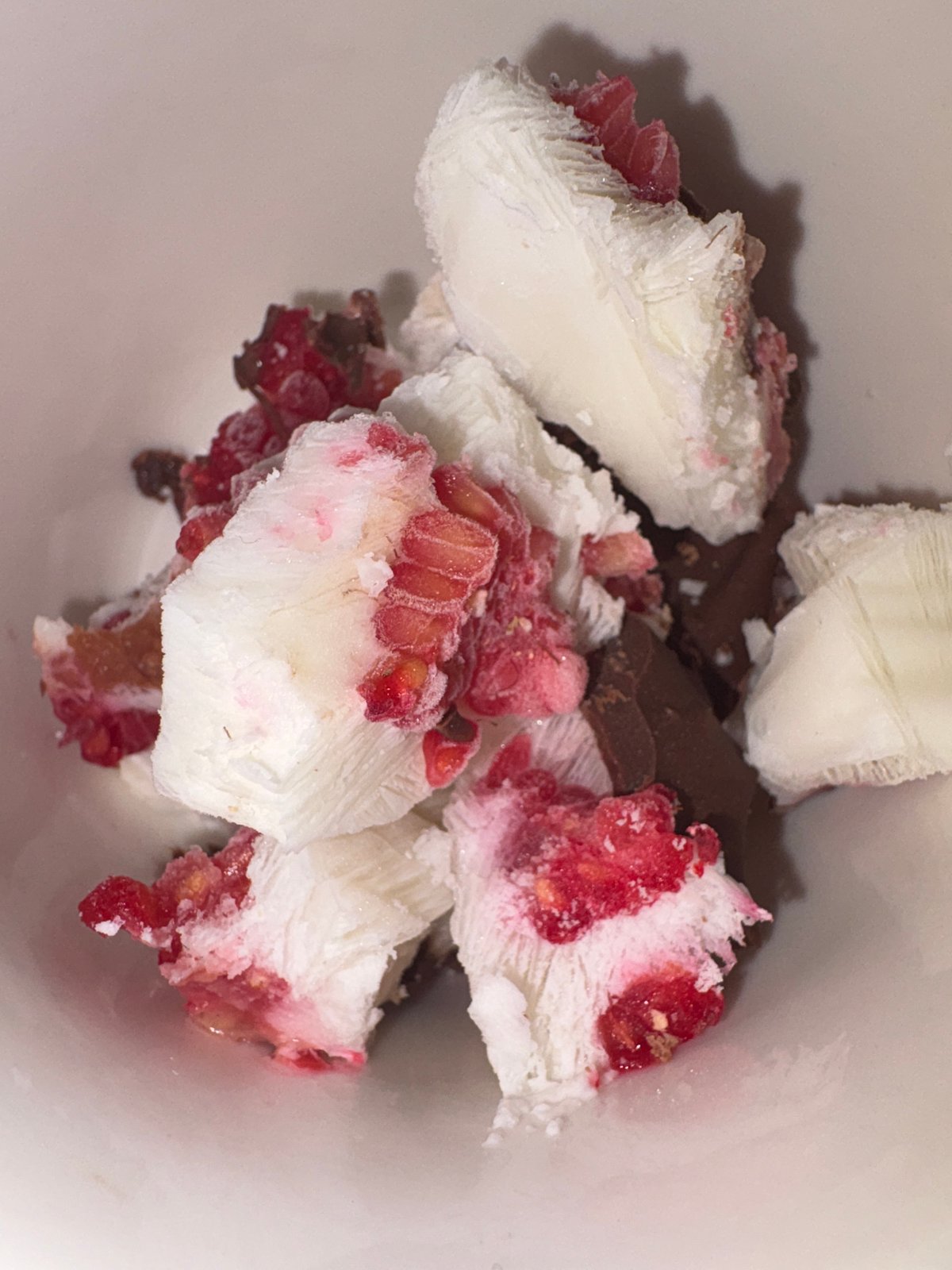 Mexico City resident captures close-up of layered dessert with fruit