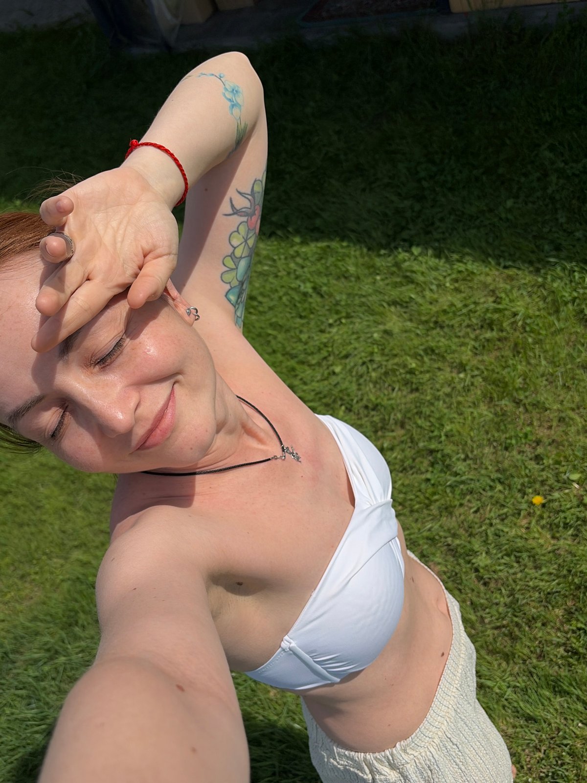 Family enjoys lawn care and leisure time in Chaikovsky