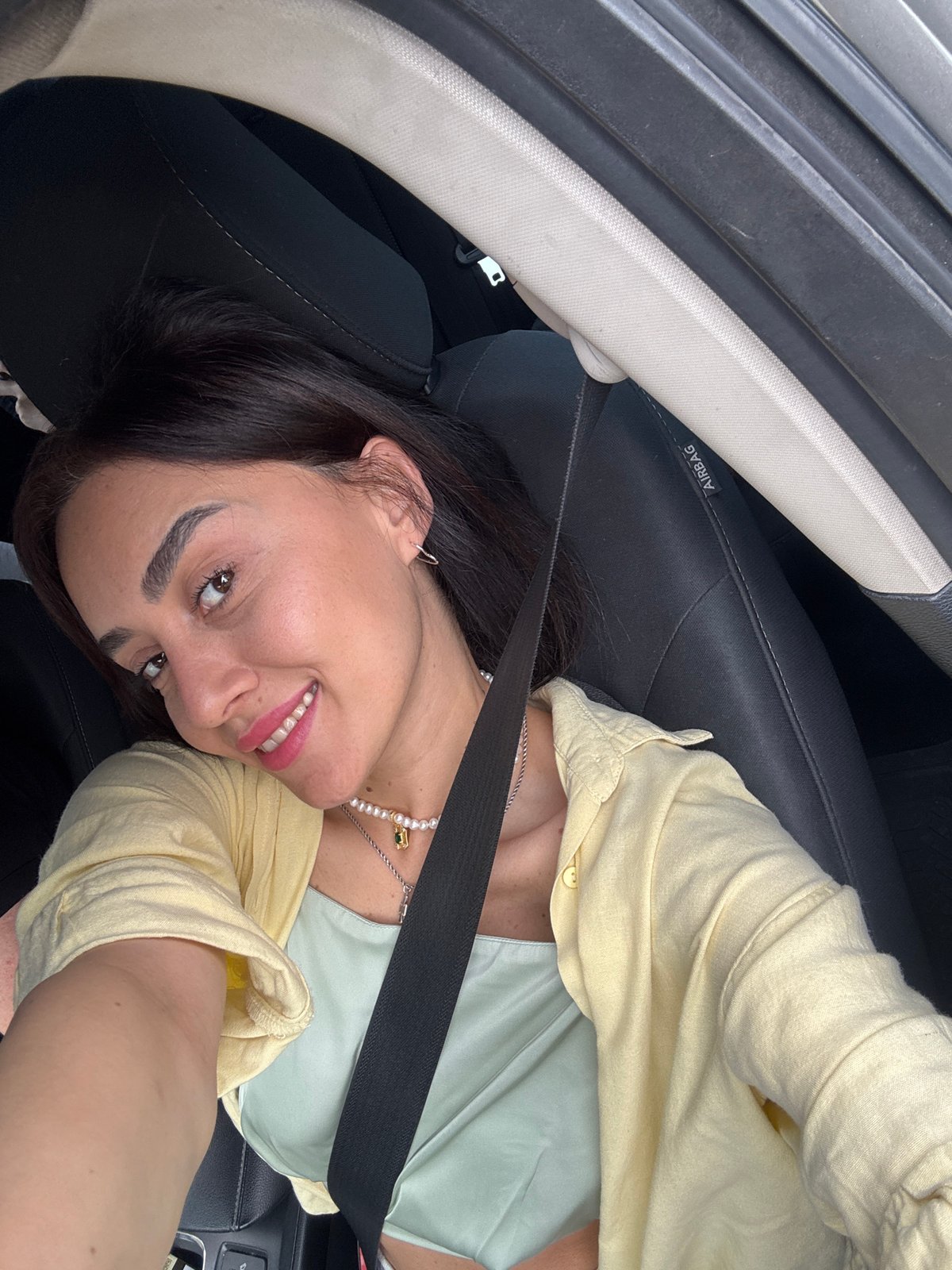 Selfies and street scenes from a car ride through Tbilisi