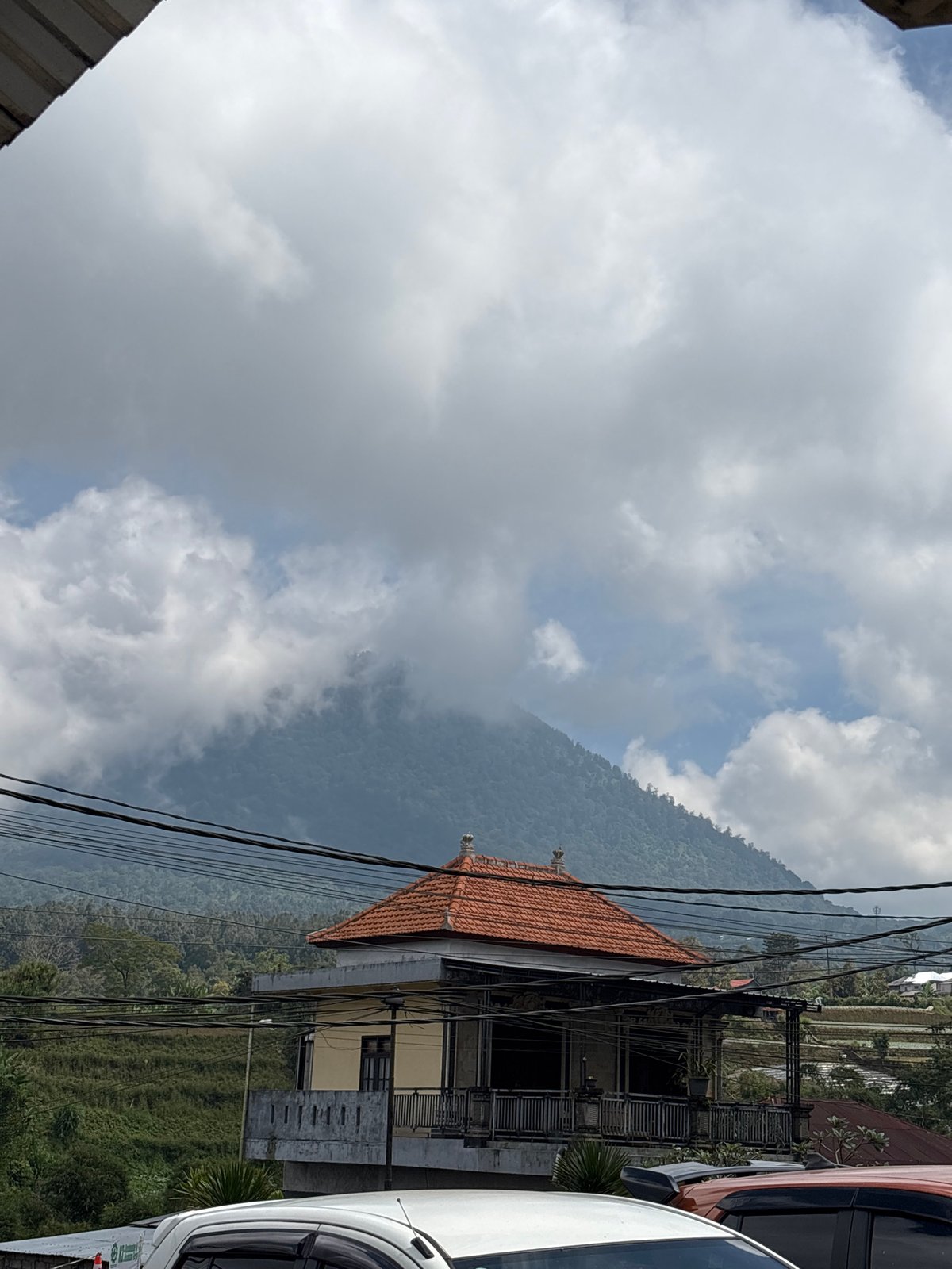 Morning scenes captured in mountainous Baturiti, Indonesia