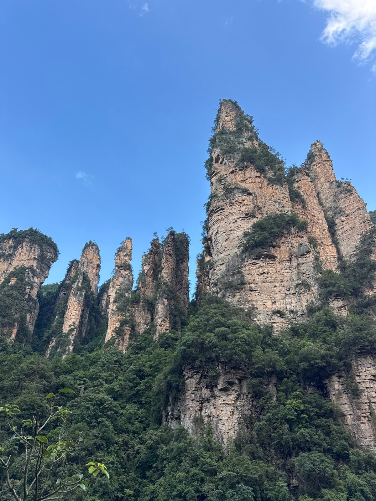 Zhangjiajie's sandstone pillars and cliff-face elevator, Hunan